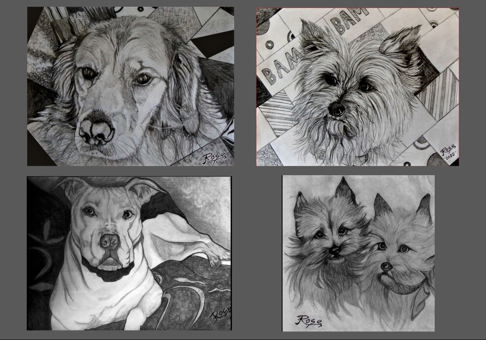 Pet Portrait, Pet Memorial, Pet Art, Dog Art,Pet Lovers, Dog Lovers, Christmas Gift Ideas 6 