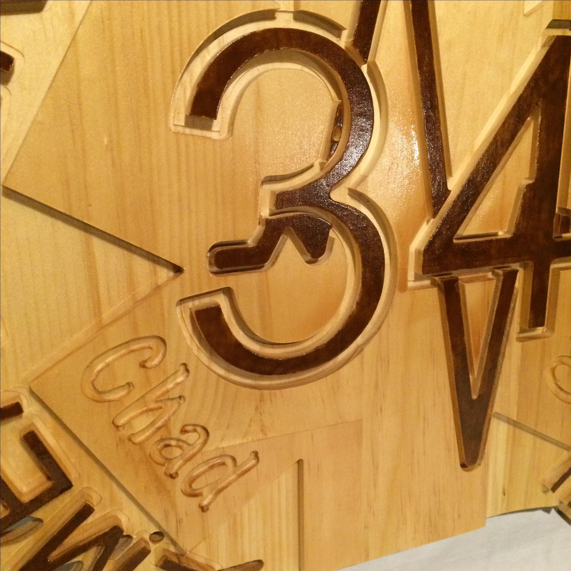 Ems Personalized Art Plaque With Engraved Name Wood Carving Sign