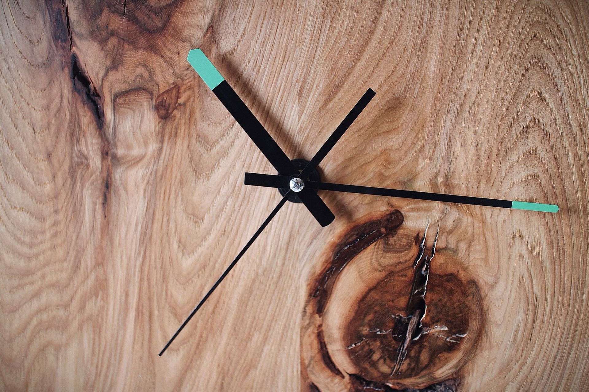 Modern Hickory Wall Clock 3 