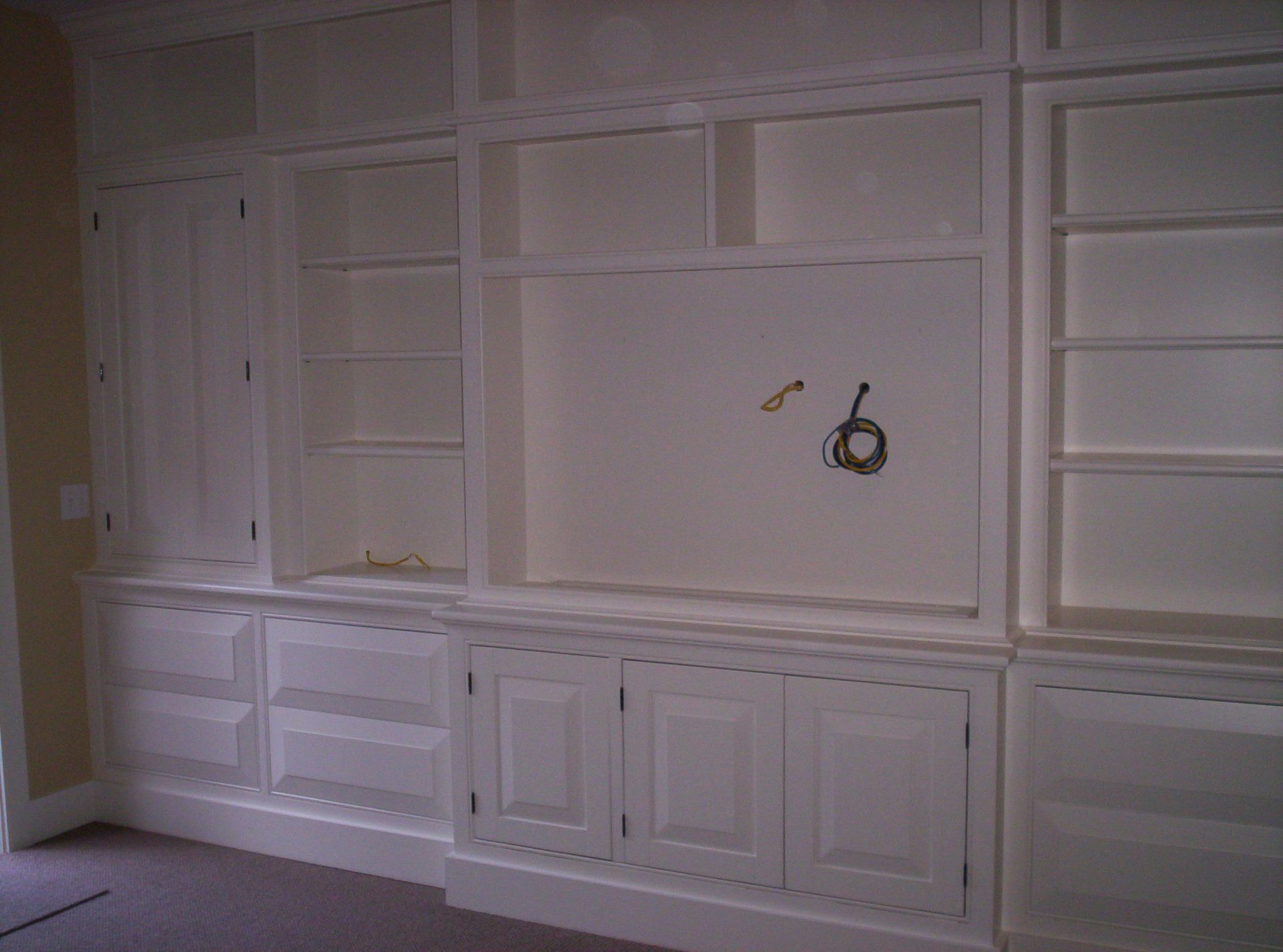 Large Built-In, Painted, Wall-Unit 5 