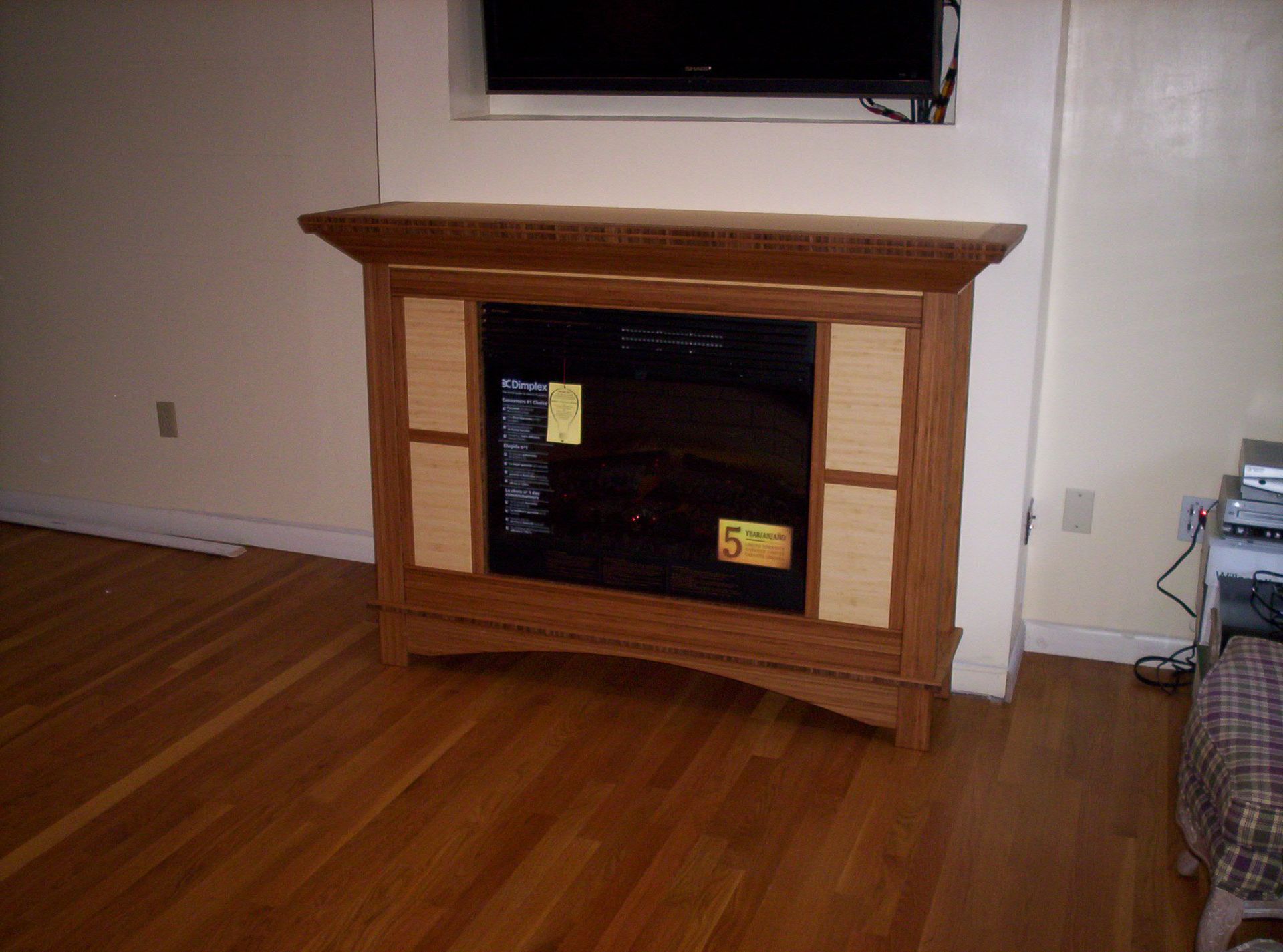 Bamboo Wall Unit And Fireplace Surround 3 