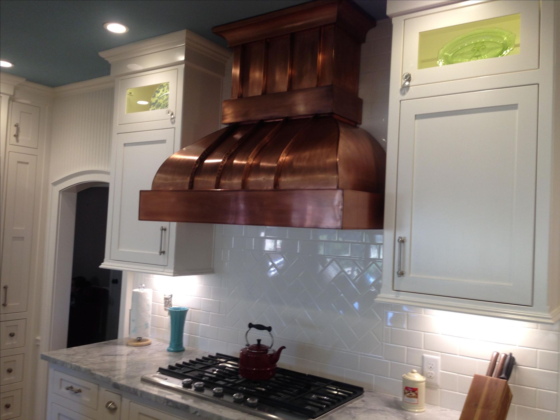 Custom Copper Standing Seam Range Hood 2