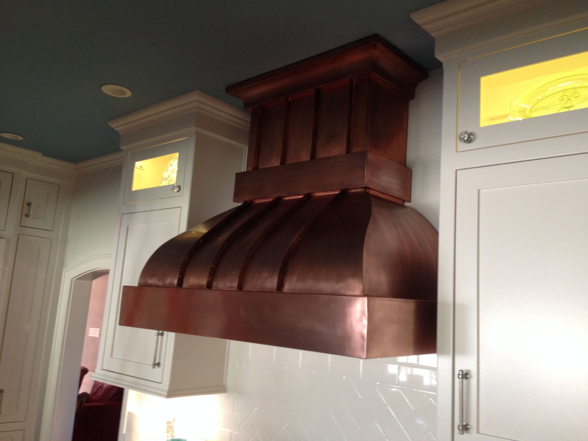 Custom Copper Standing Seam Range Hood 3