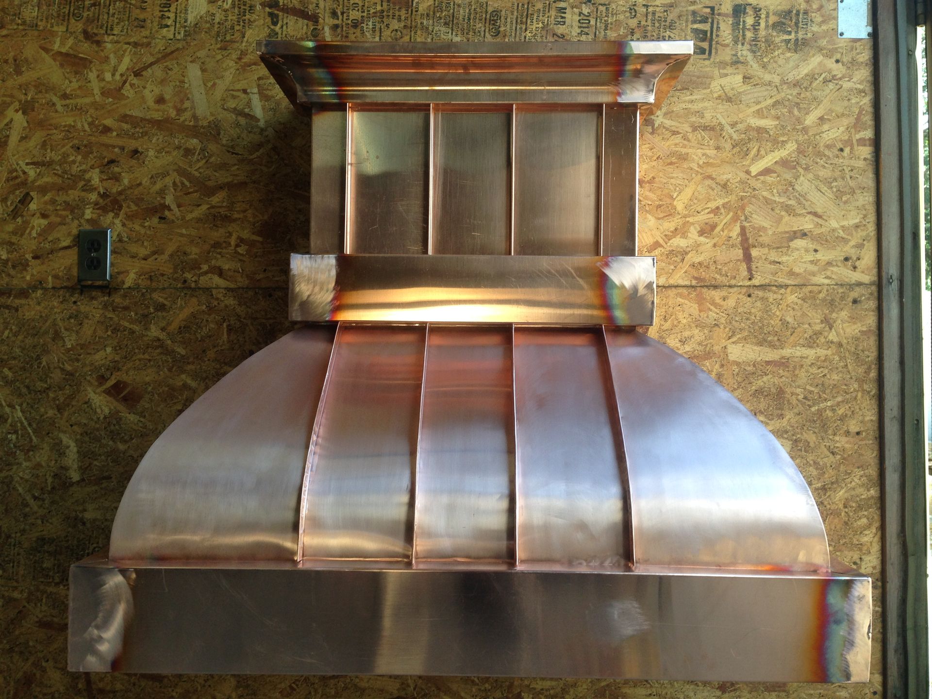 Custom Copper Standing Seam Range Hood 4