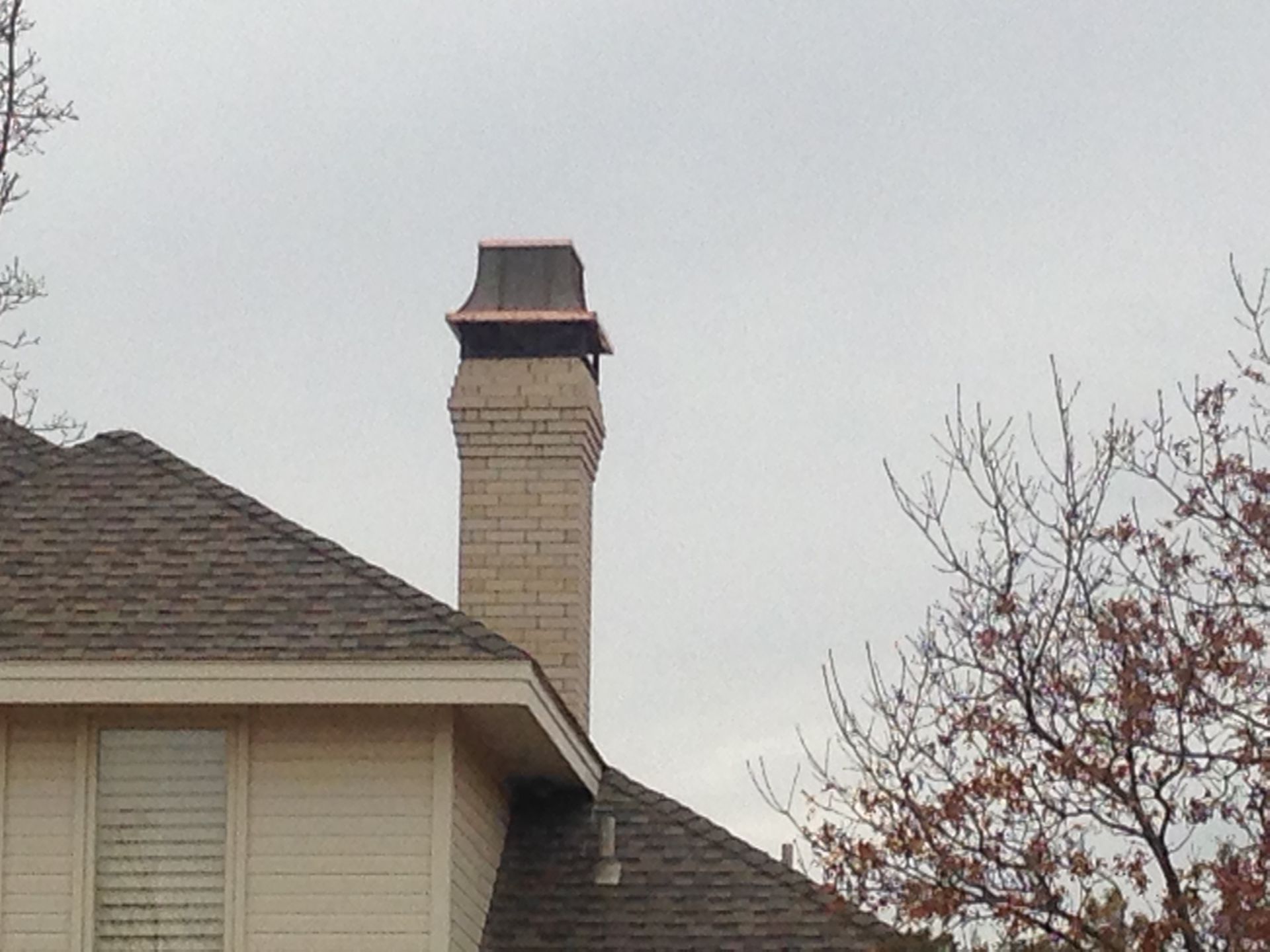 Custom Chimney Cap Using Customer's Repurposed Copper 5