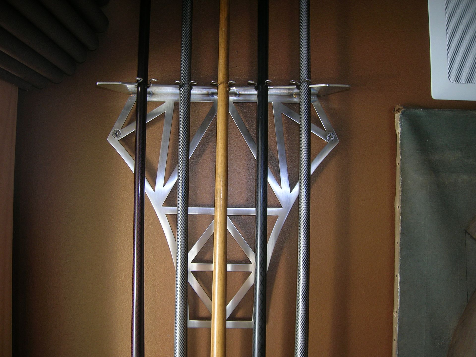 Custom Stainless Cue Rack 2