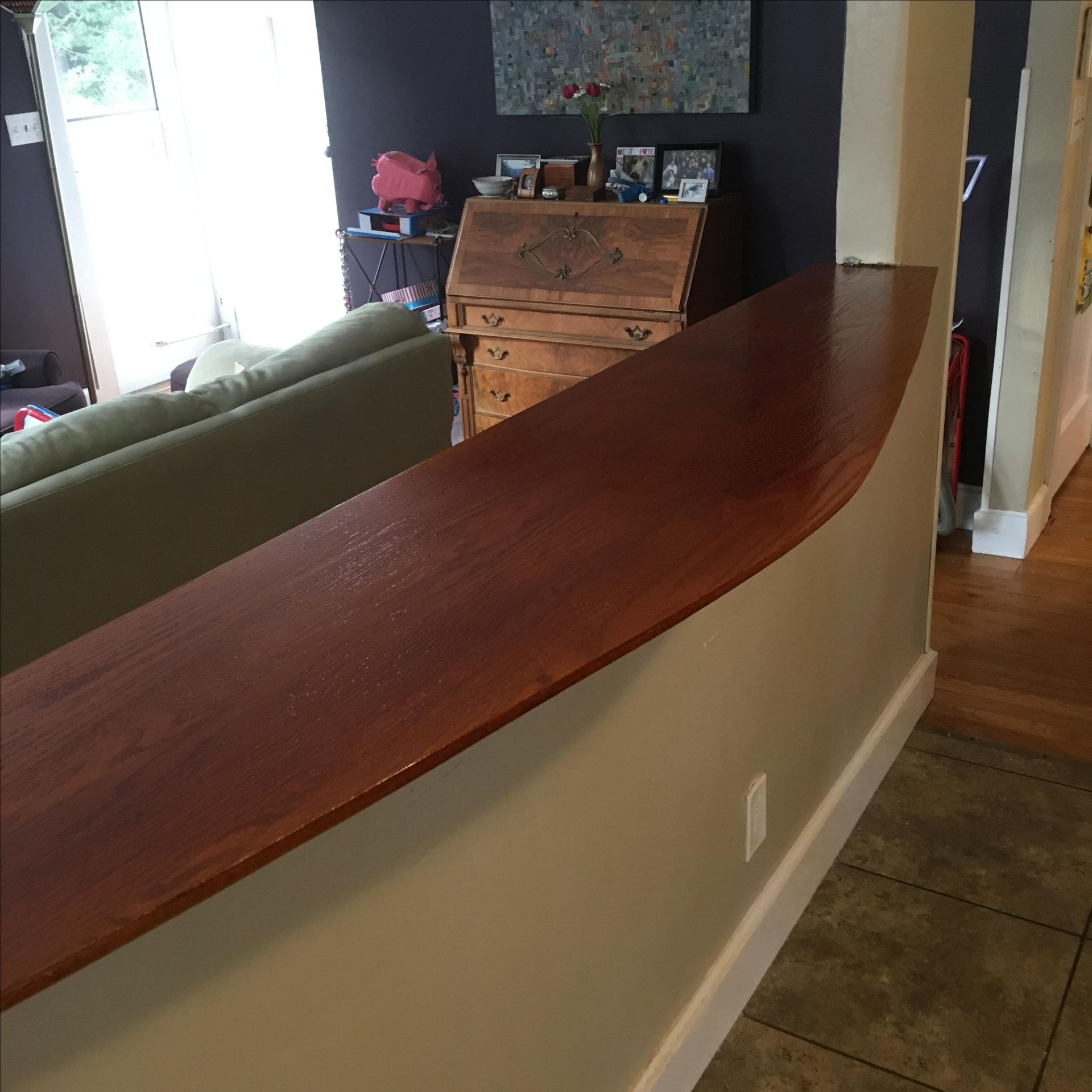 Custom Red Oak Breakfast Bar