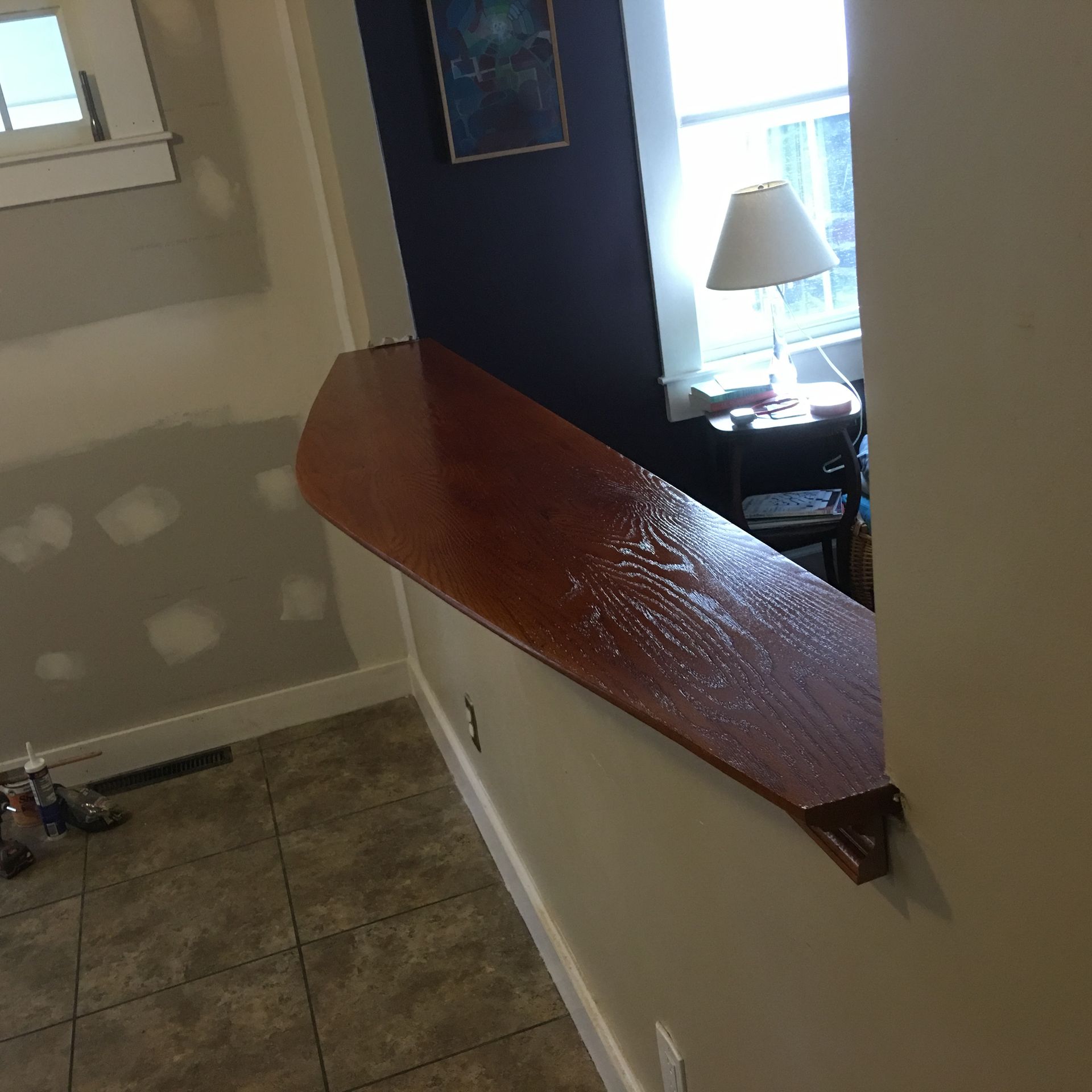 Custom Red Oak Breakfast Bar 5 