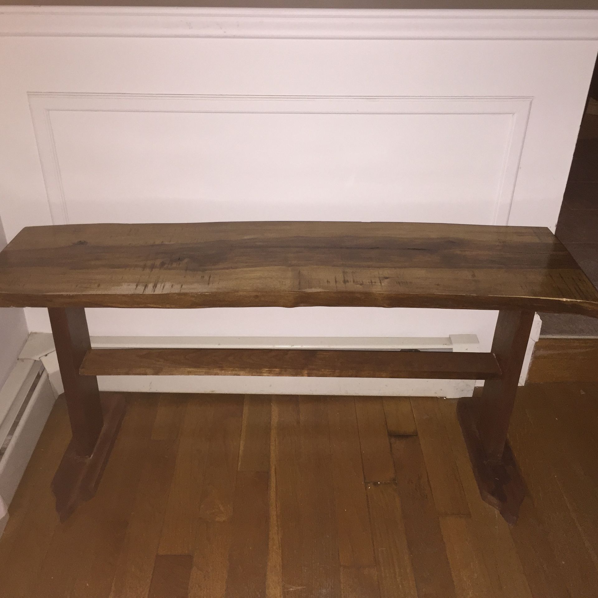 Live Edge Hickory Console Table