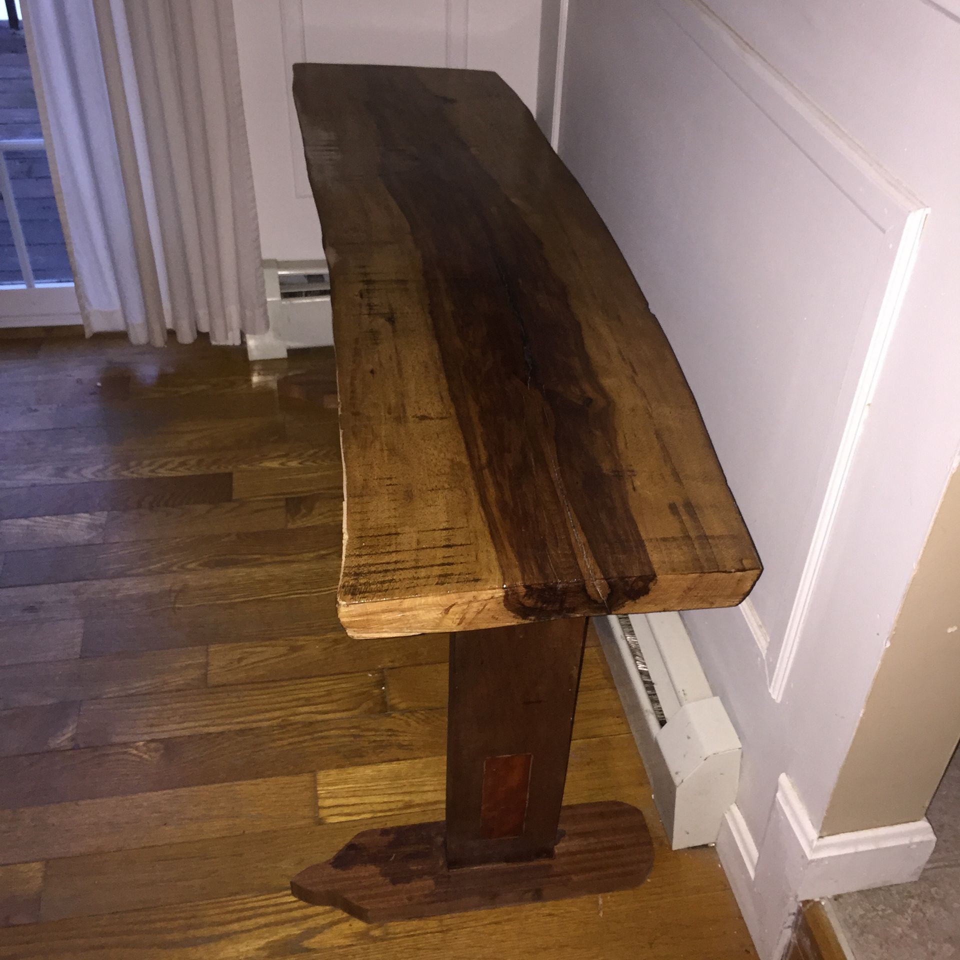 Live Edge Hickory Console Table 2 