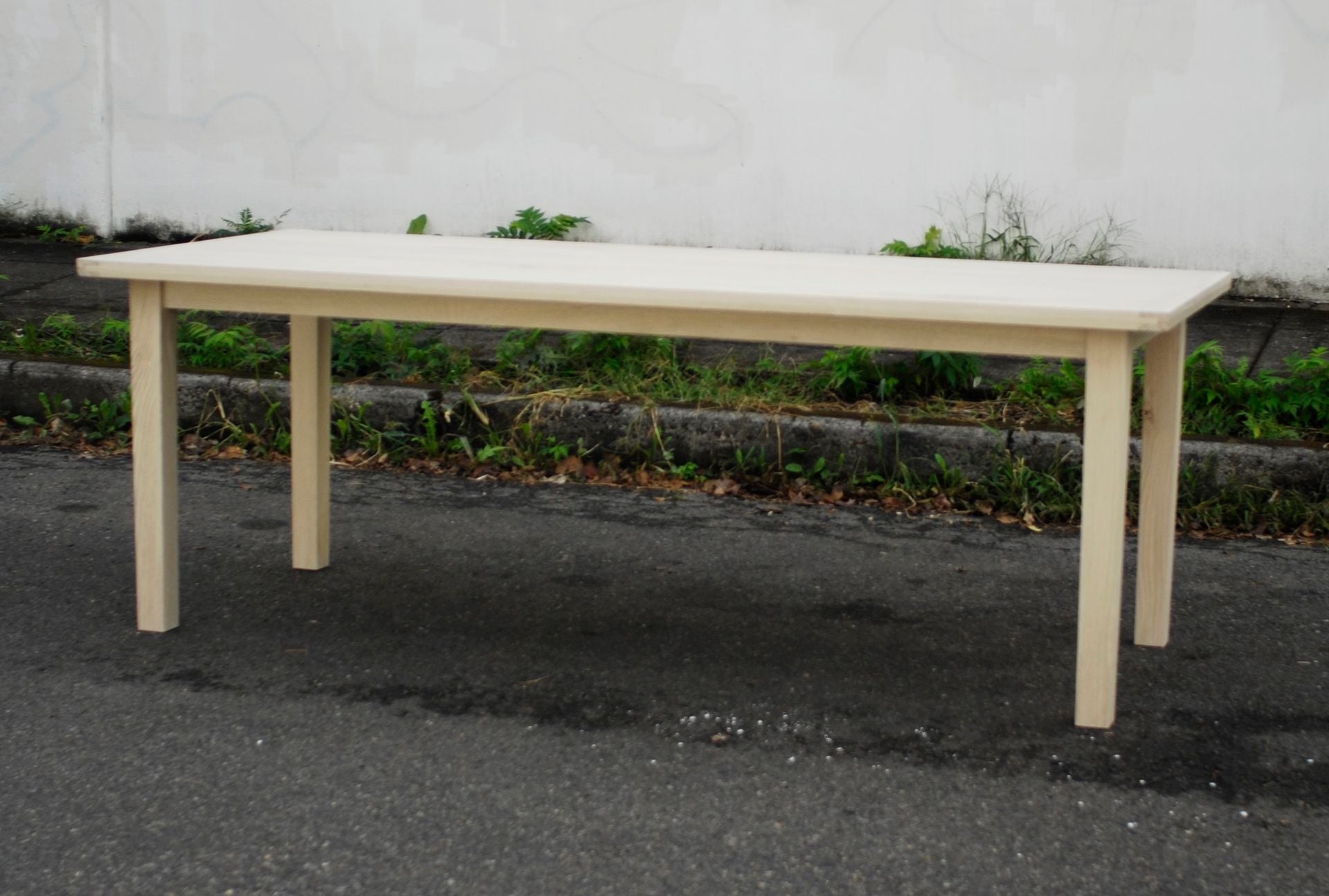 French Farm Style Table (Bleached Oak)
