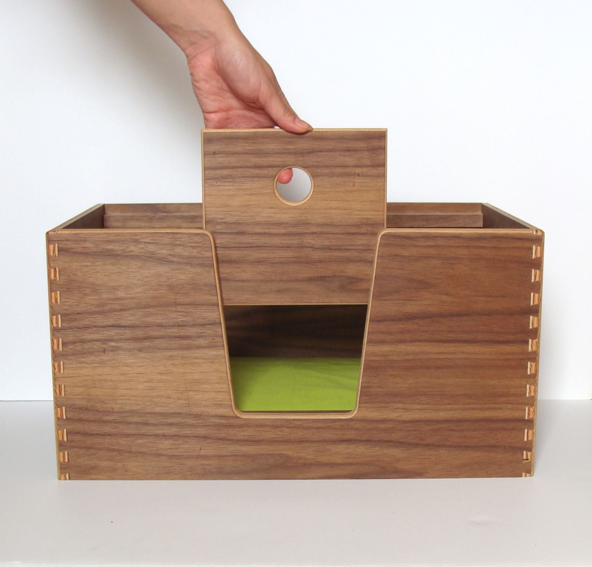 Walnut Pet Carrier And Bed 2 