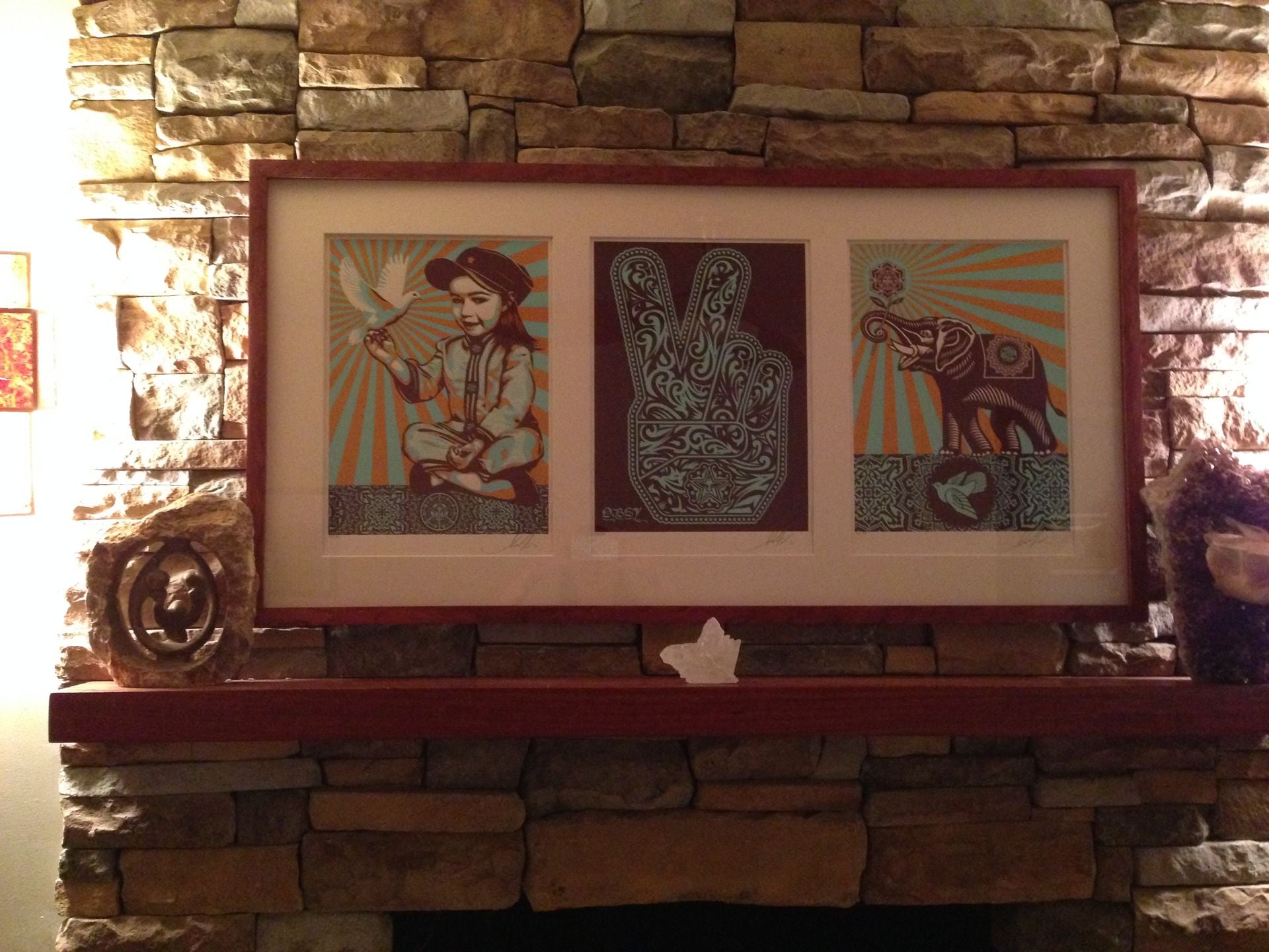 Floating Bubinga Mantle