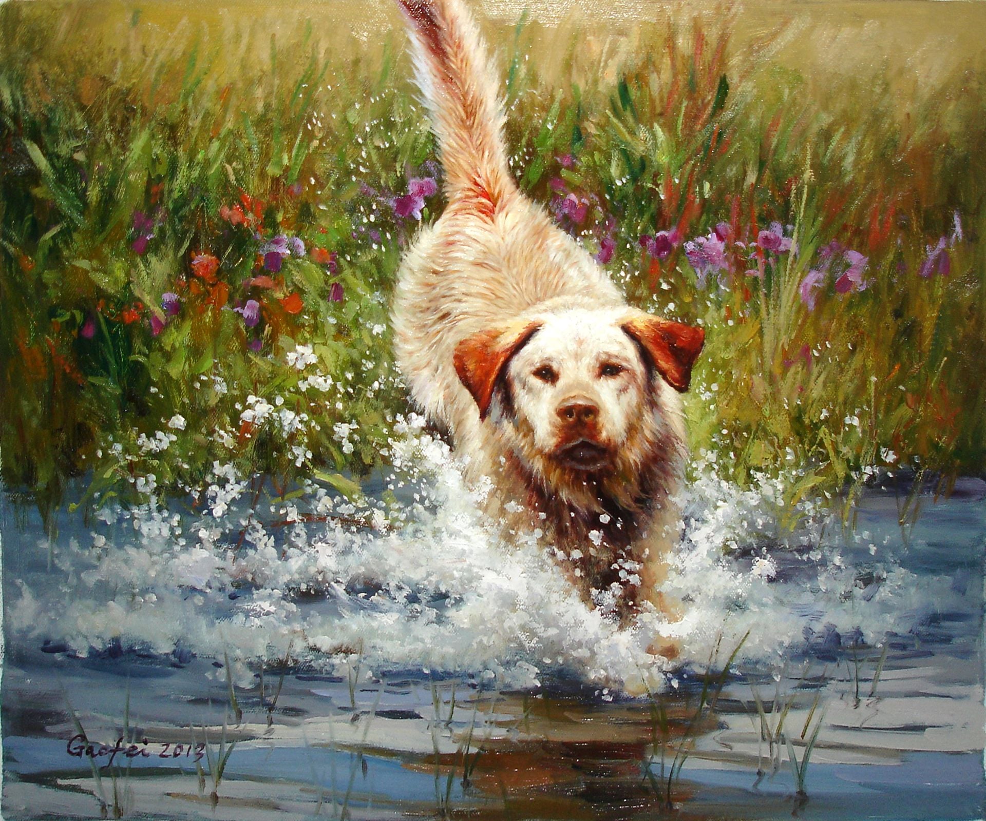 Custom Pet Portrait. Personalized Painting Great For Gifts And Presents. Dogs, Cats, Birds