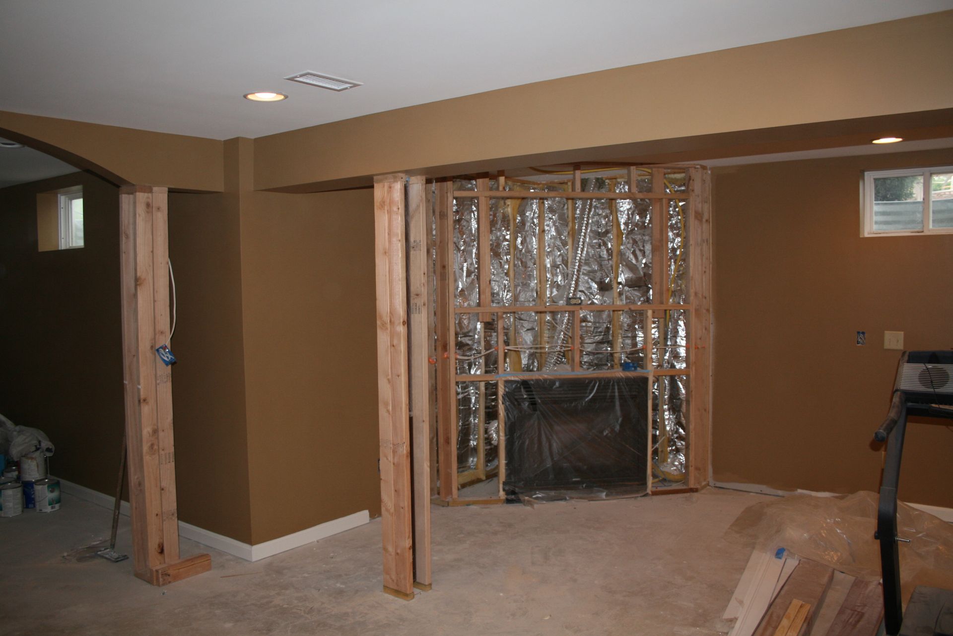 Solid Wood Built In Tv Wall Unit, Fireplace And Bookcase Display 4 
