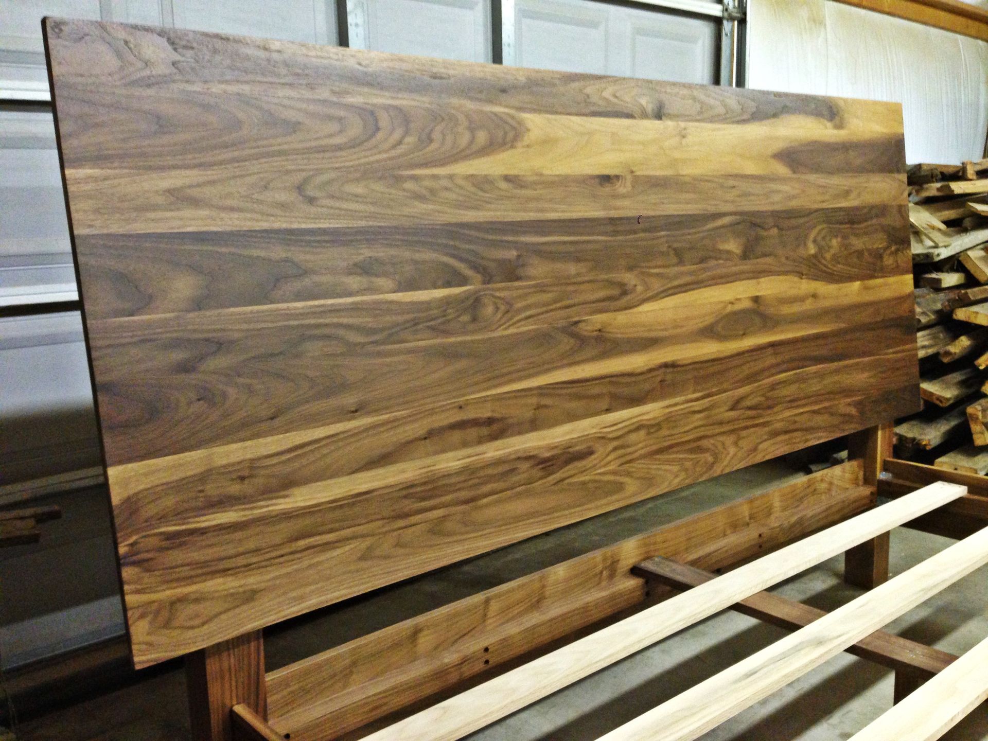 Walnut King Size Bed 5 