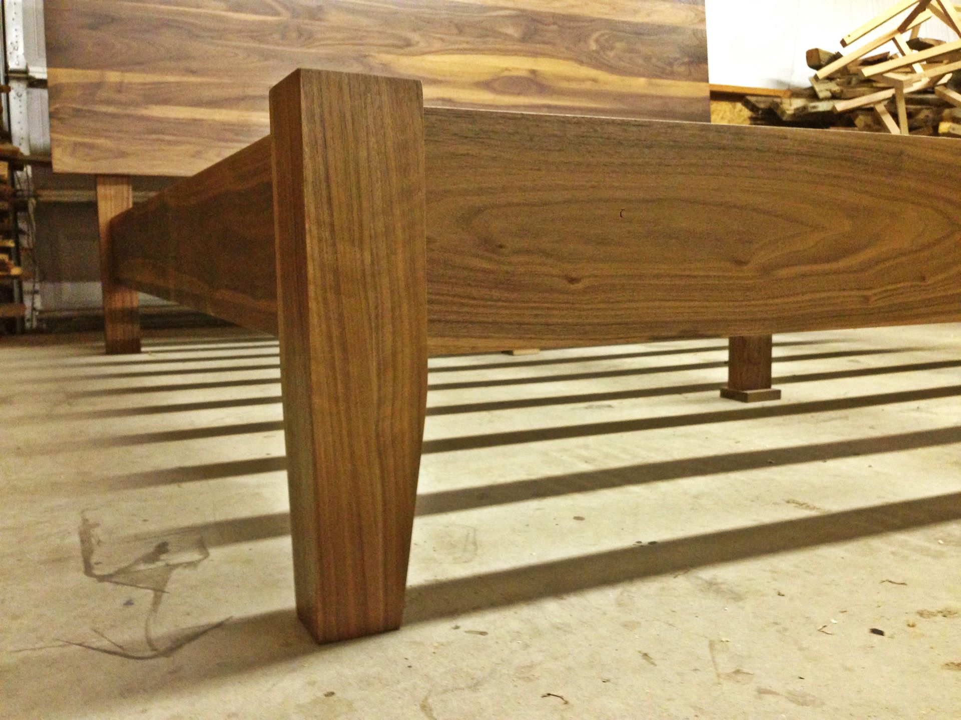 Walnut King Size Bed 3 