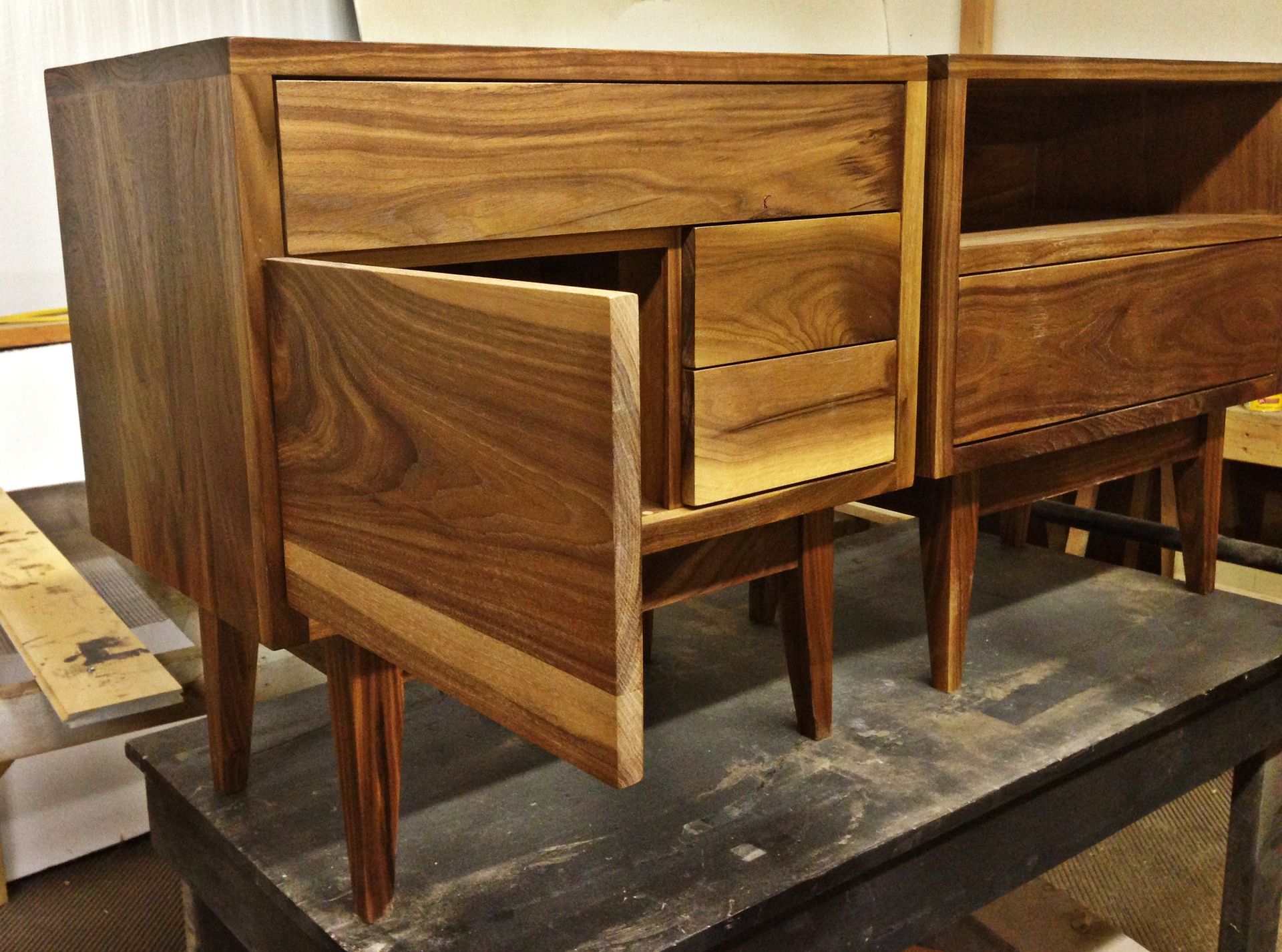 Walnut King Size Bed 6 