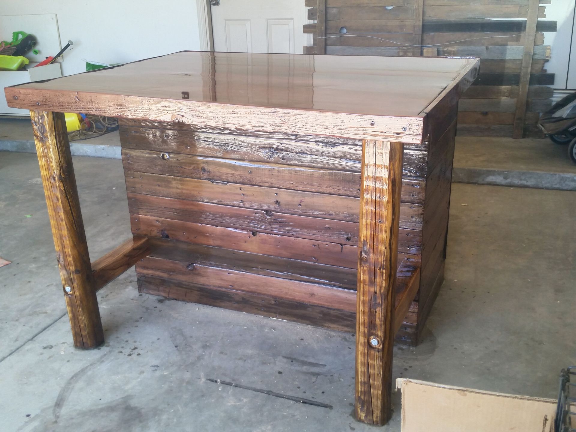 Rustic Kitchen Island Or Outdoor Bar 2 