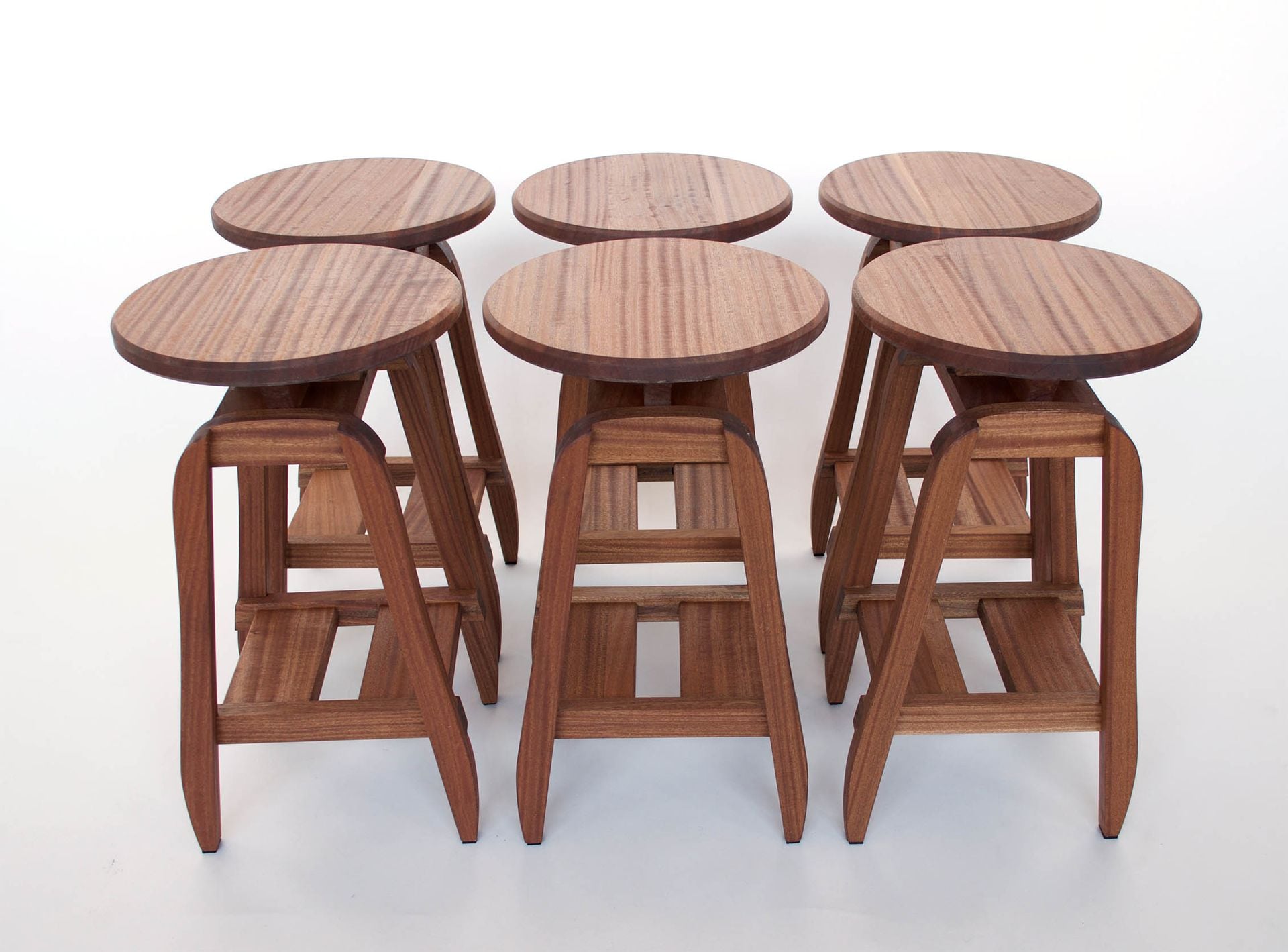 Handmade Hardwood Bar Stools 4