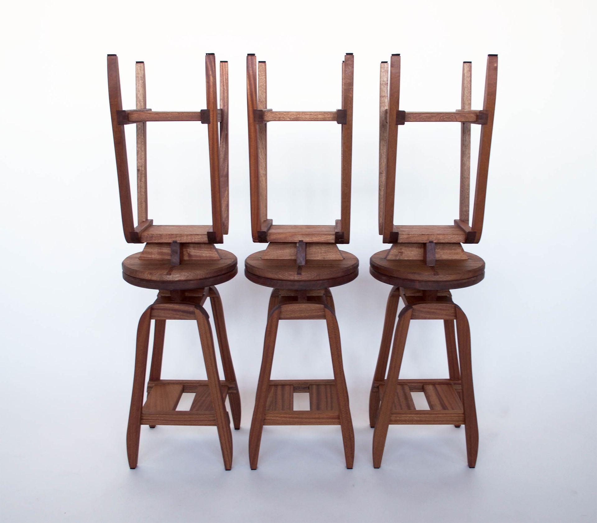 Handmade Hardwood Bar Stools 6