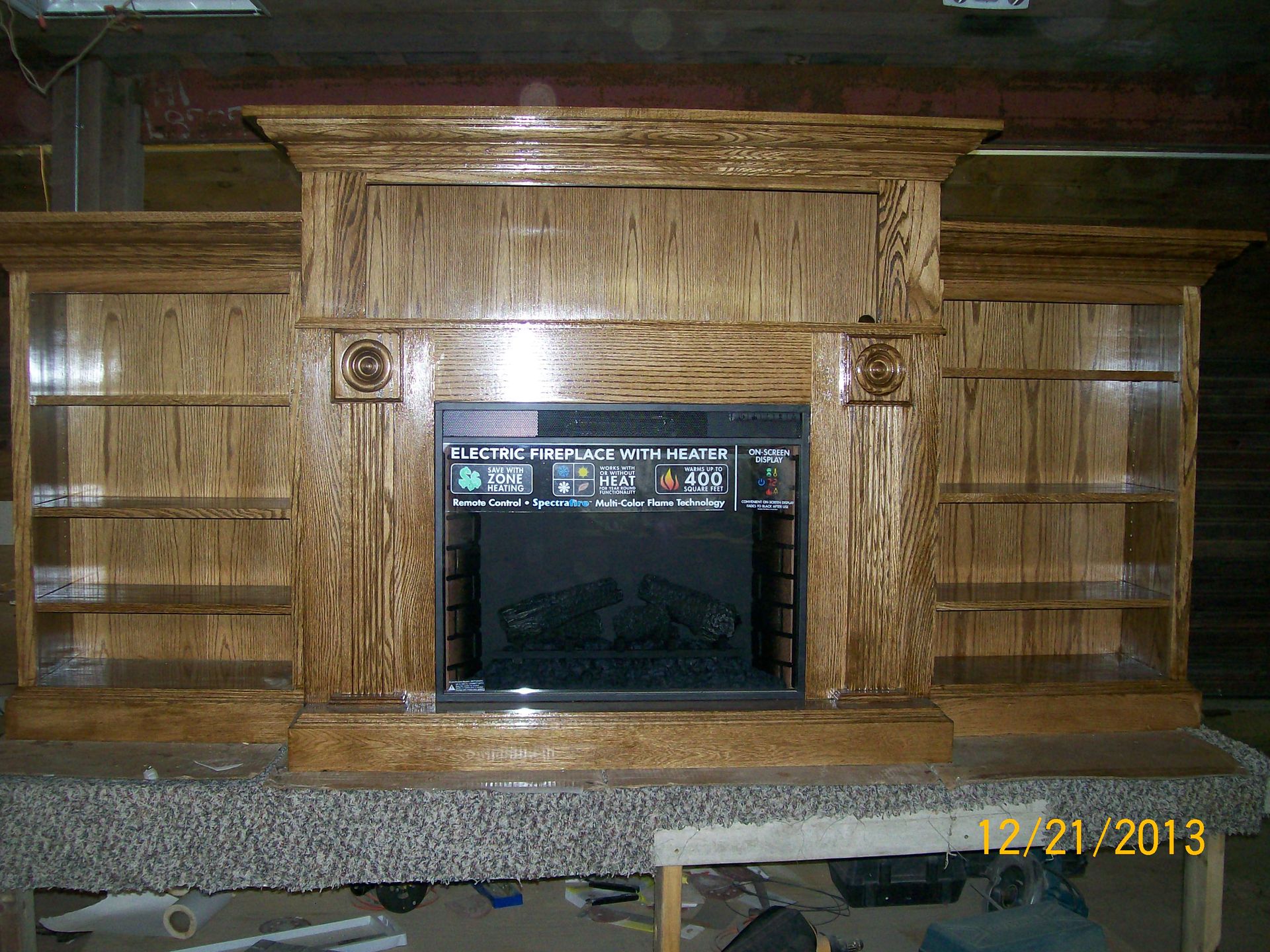 Oak Fireplace