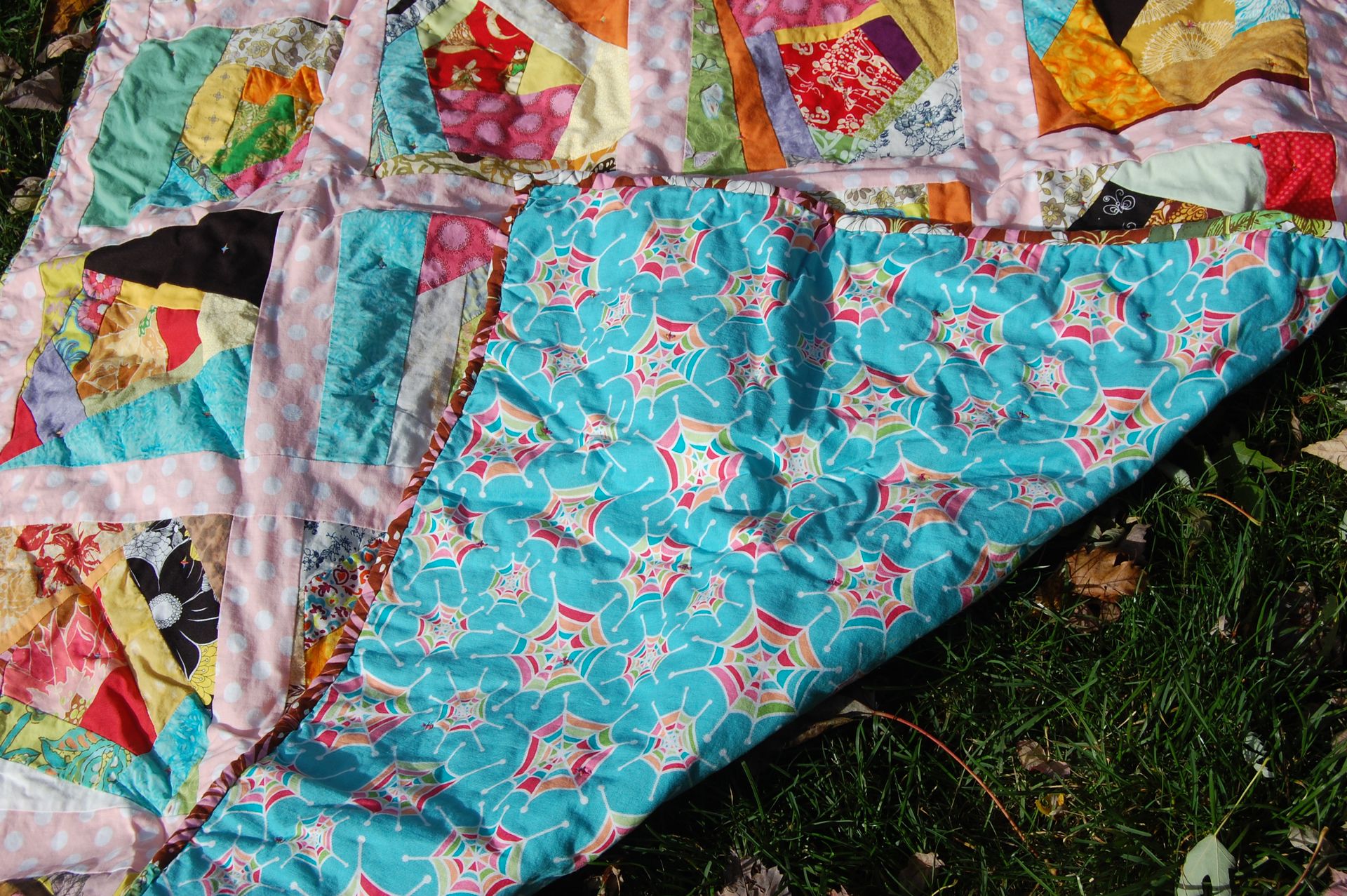Crazy House Throw Quilt 2 