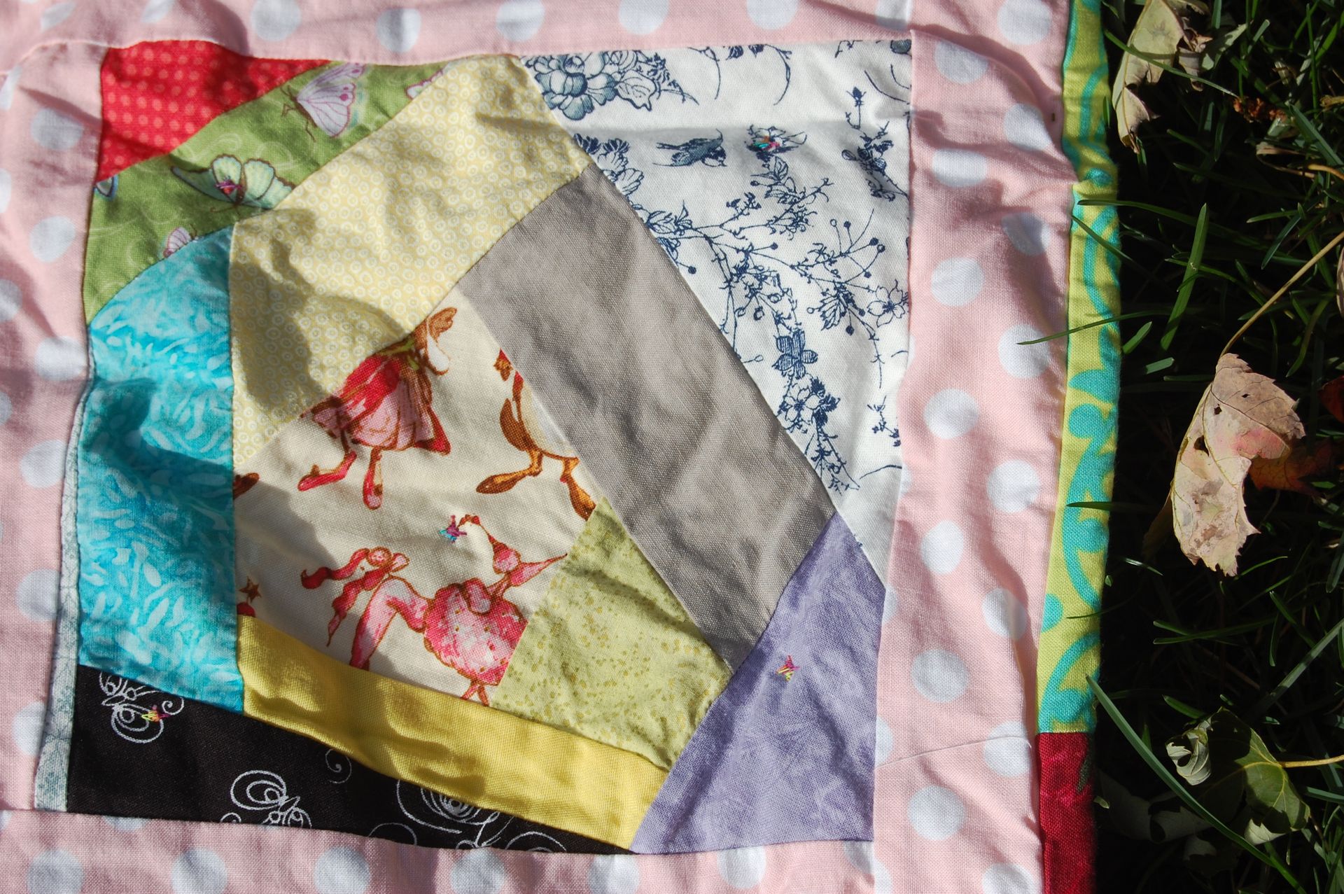 Crazy House Throw Quilt 5 
