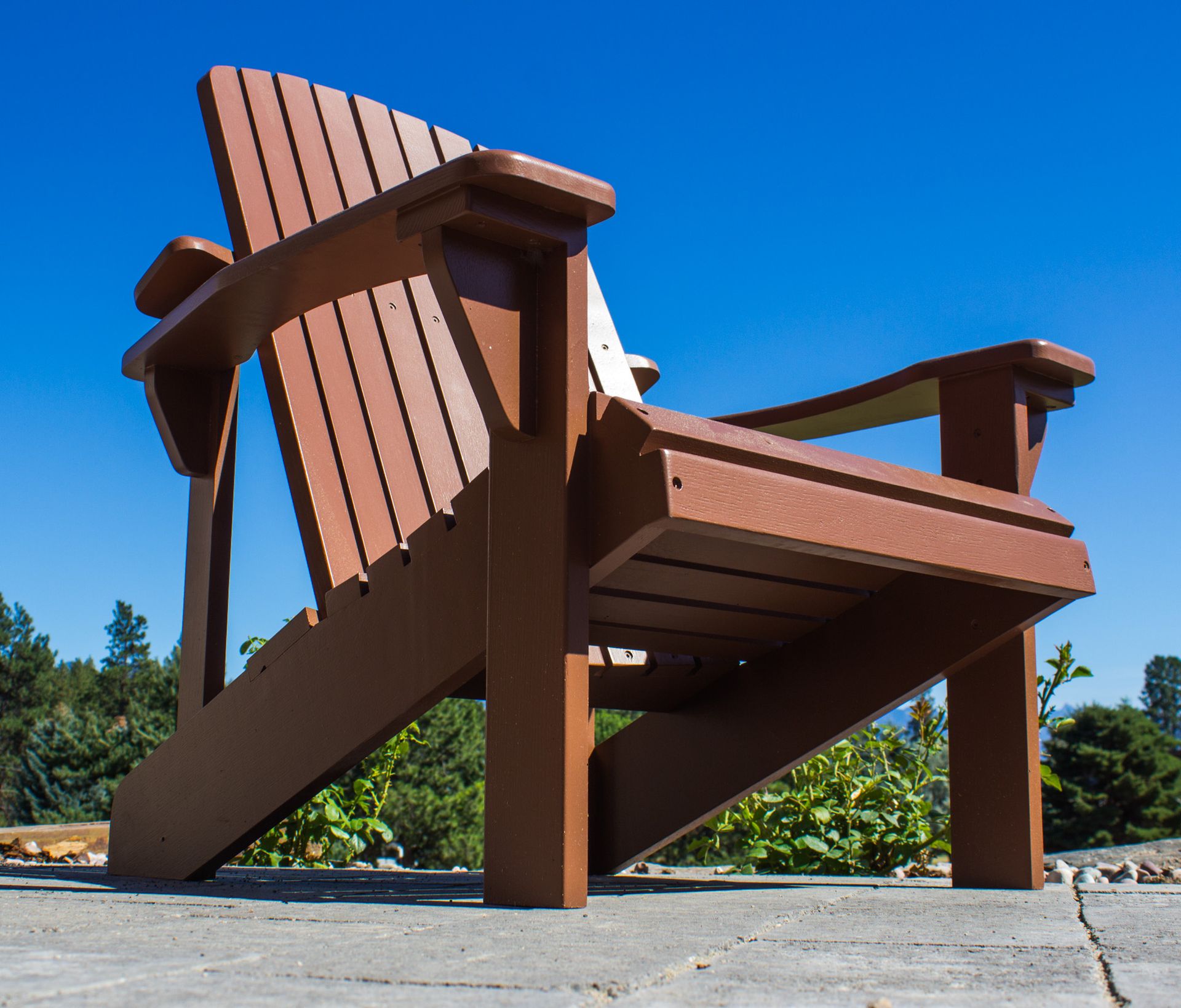 White Oak Painted Adirondack Chair