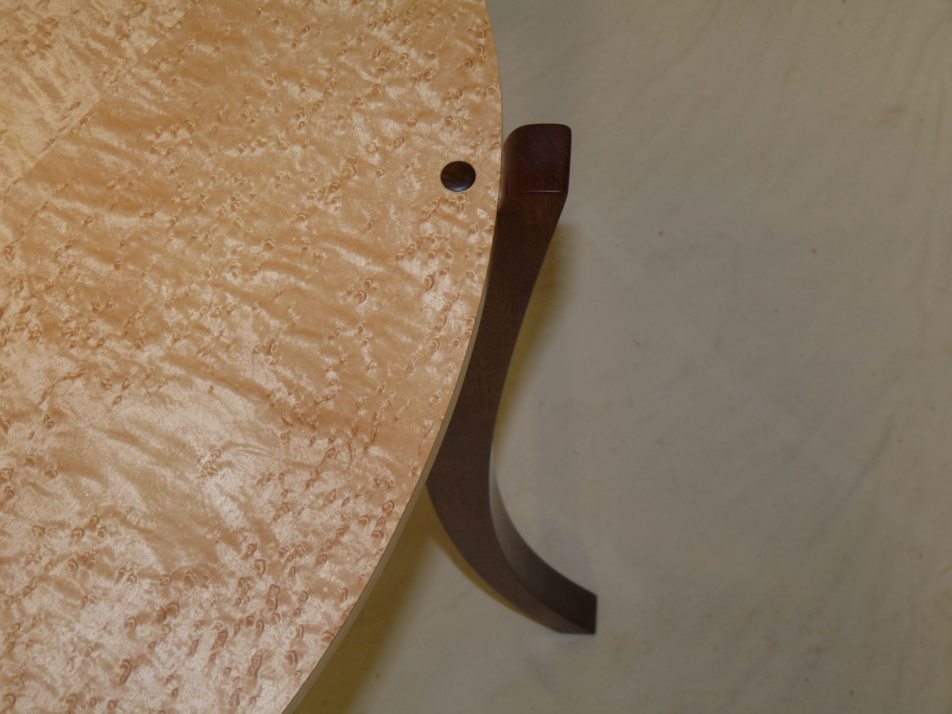 End Table In Mahogany And Bird's Eye Maple 3 