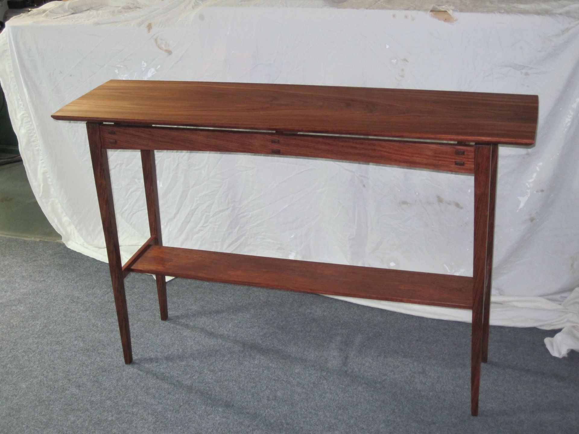 Solid Bubinga Hall Table 3 