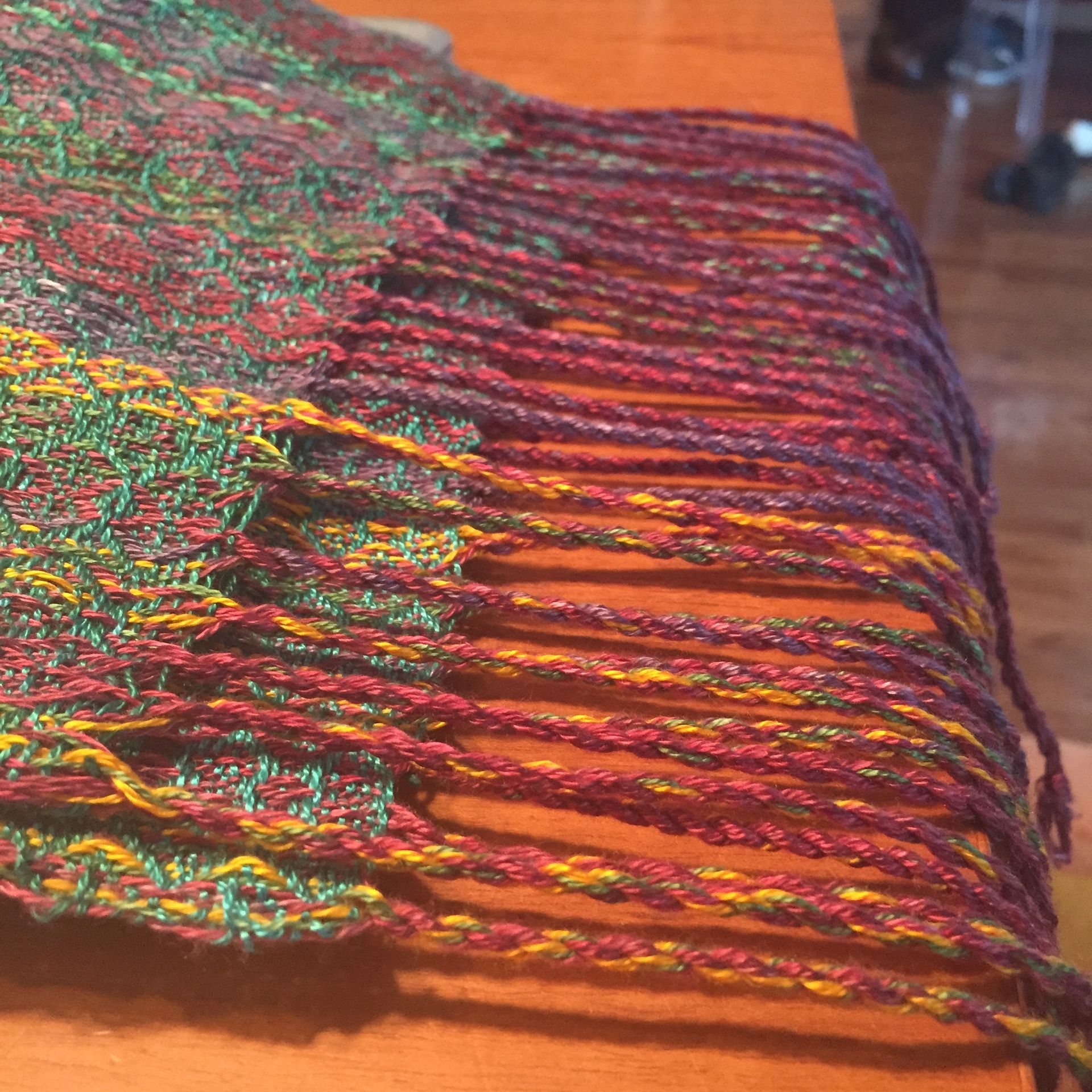 Handwoven Handdyed Scarf 4 