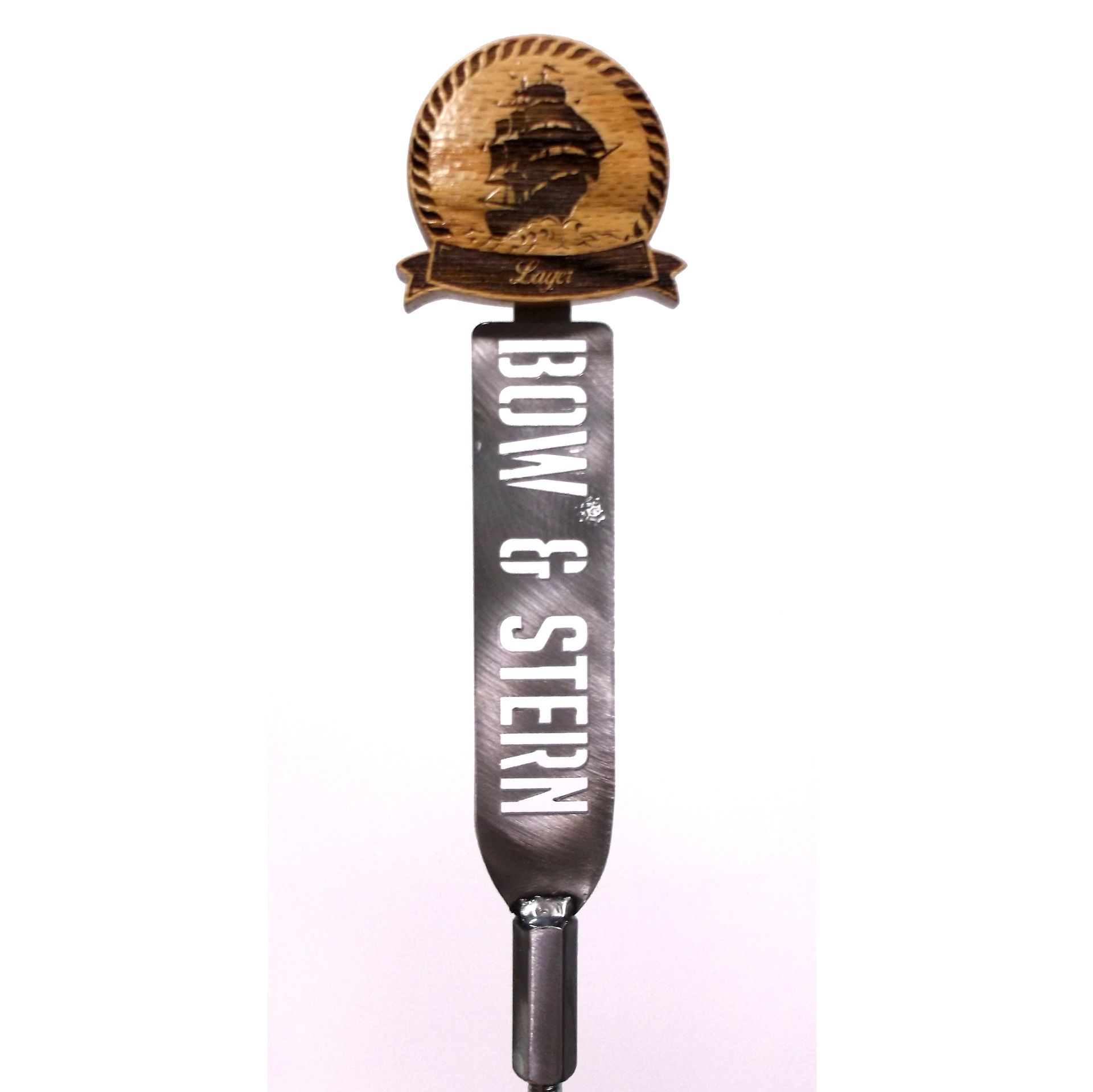 Steel And Wood Tap Handle