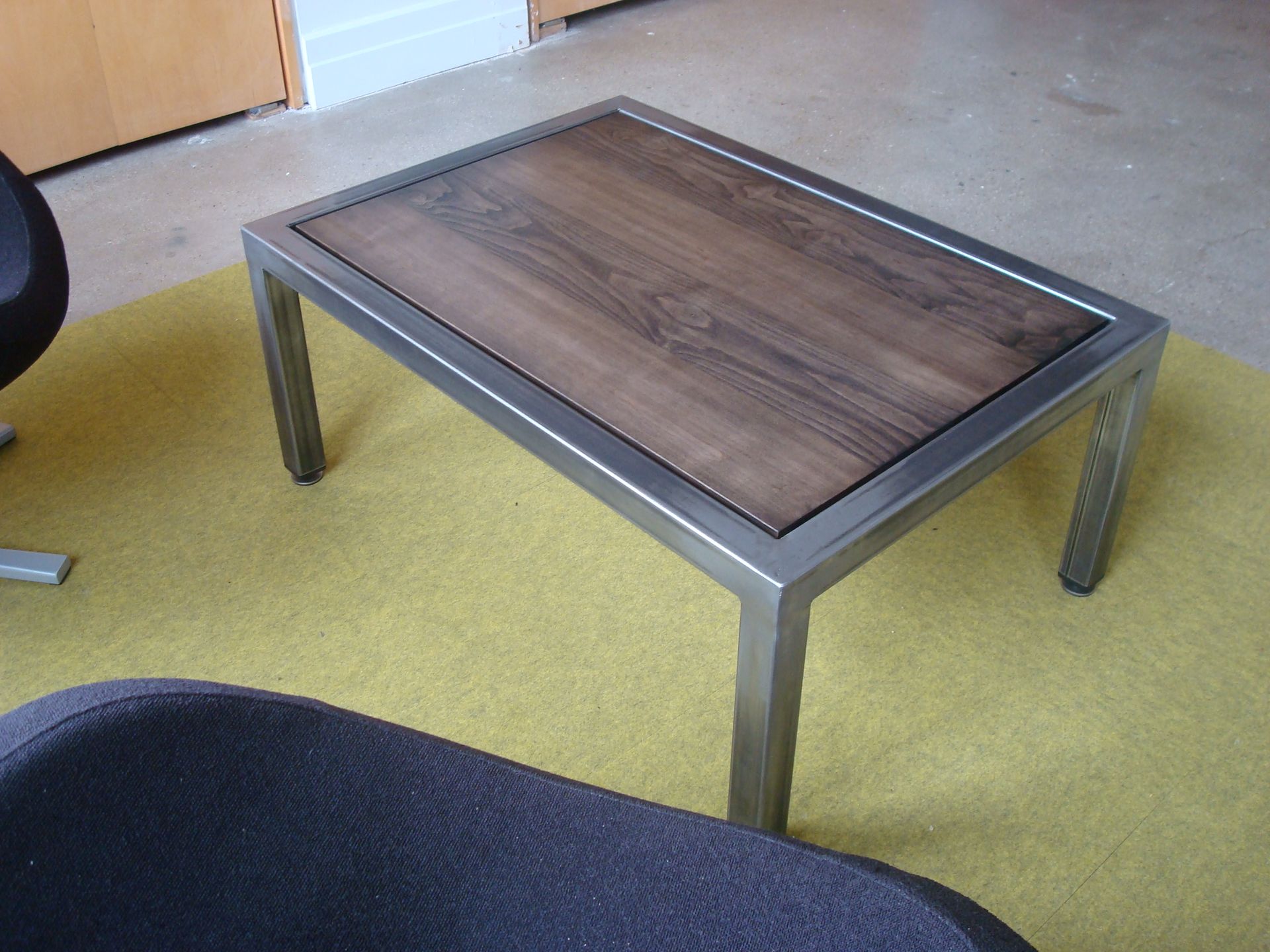Steel And Maple Coffee Table 2