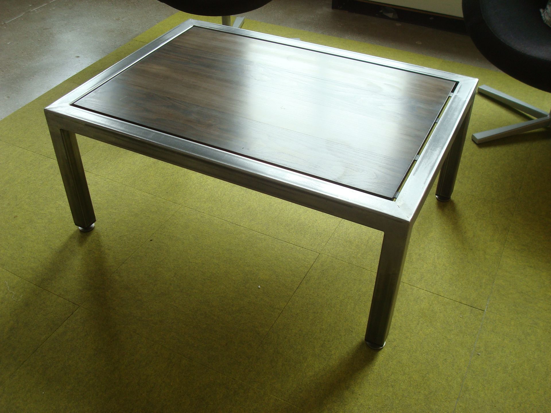 Steel And Maple Coffee Table 4