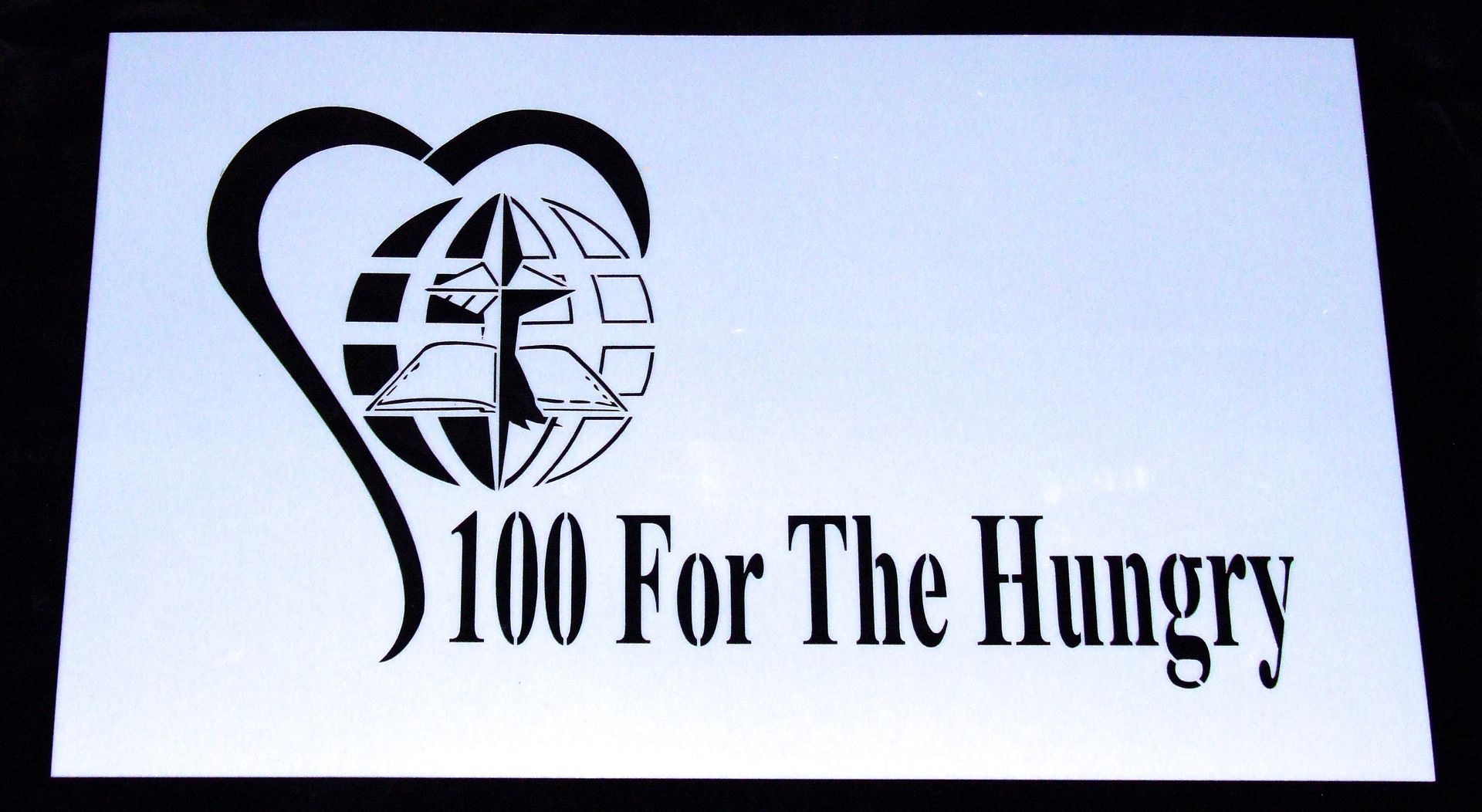 Large Custom Mylar Stencil For Church