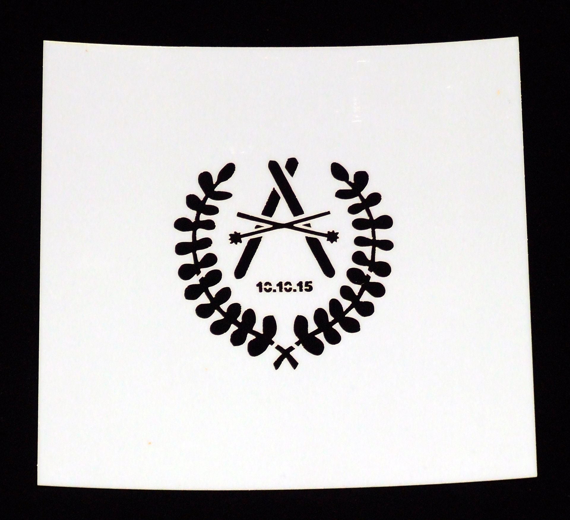 Laser Cut Mylar Stencil - Logo