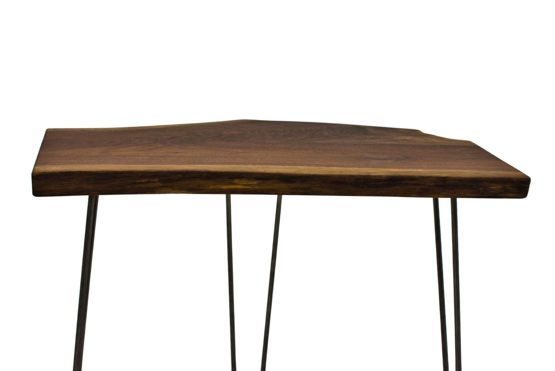Walnut End Table, Wood Accent Table, Live Edge Side Table, Rustic End Table, Modern End Table 3 