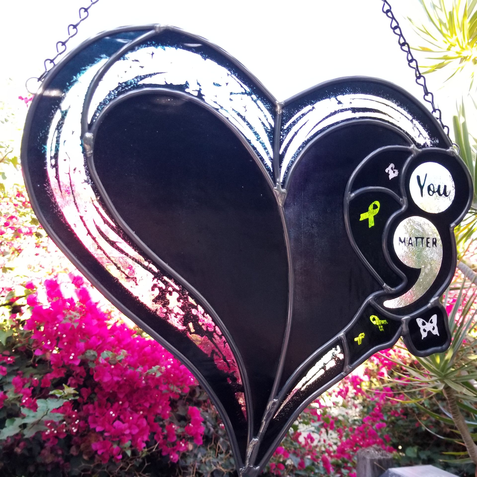 Stained Glass Heart 1 