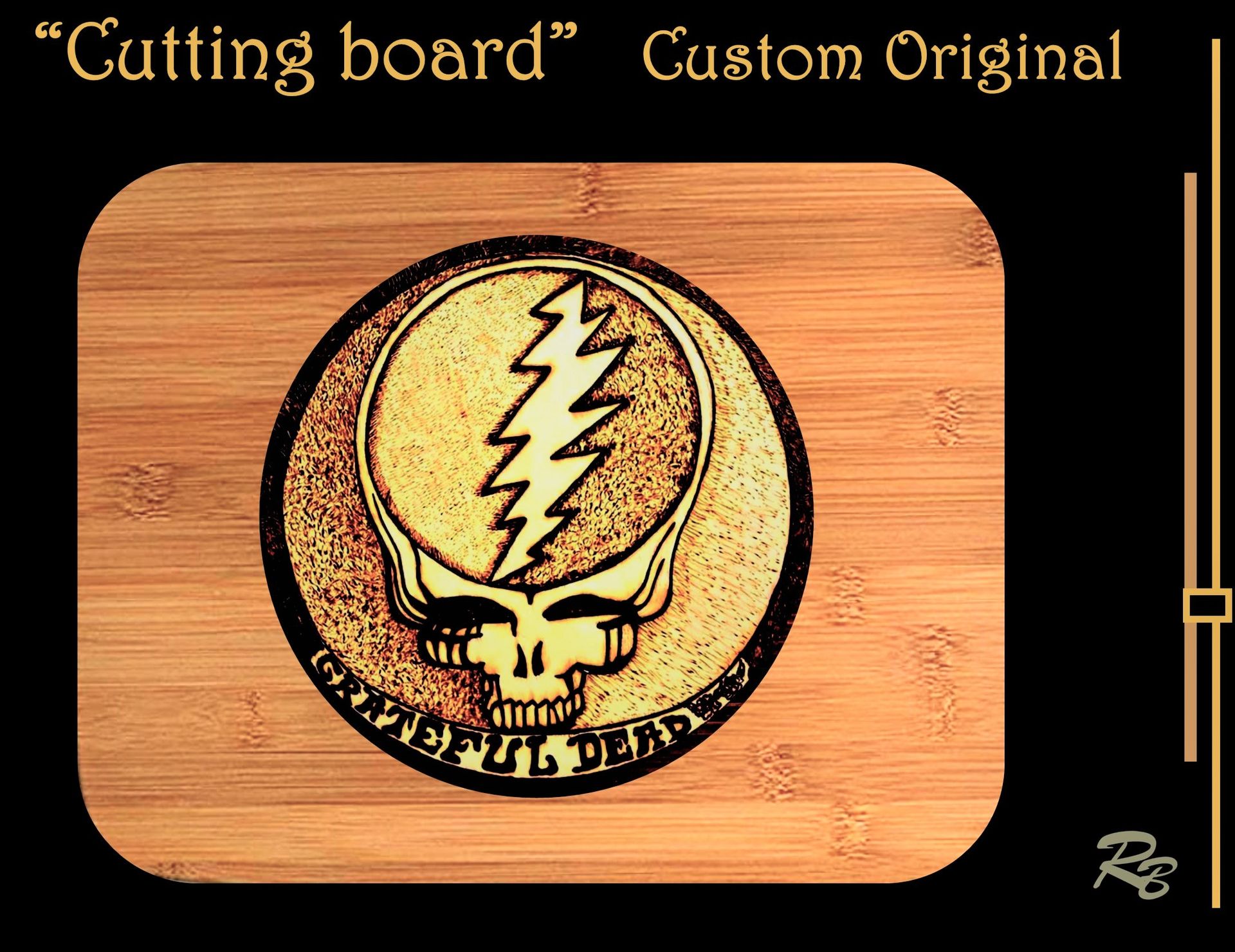 Grateful Dead, Cutting Board, Custom, Personalized, Wood ,Anniversary Gift 1