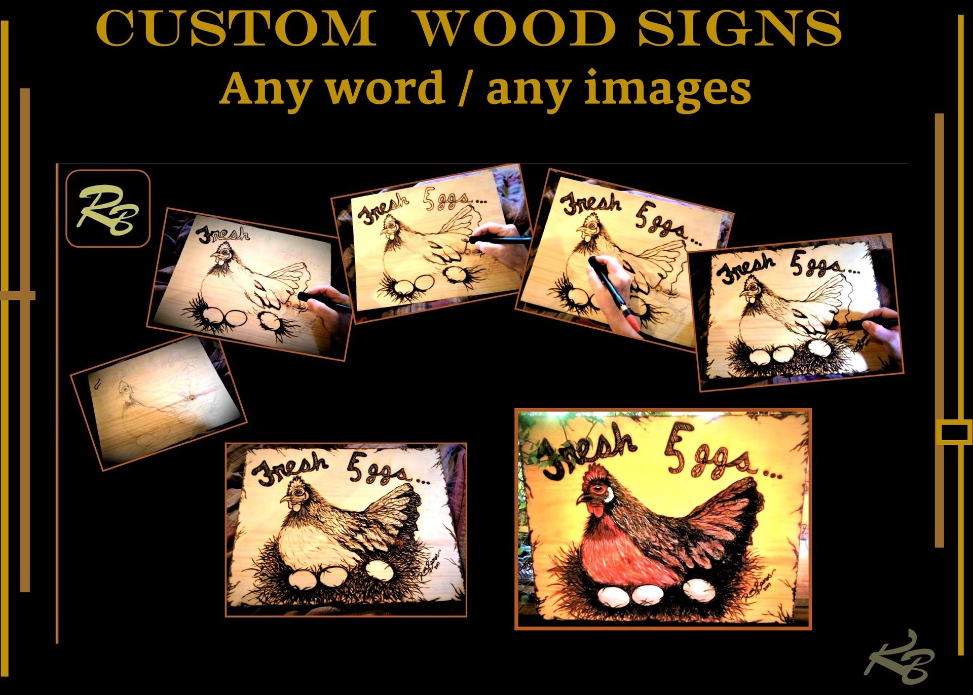 Wood Sign, Custom, Signs, Art, Plaques, Hand Created For You 3 