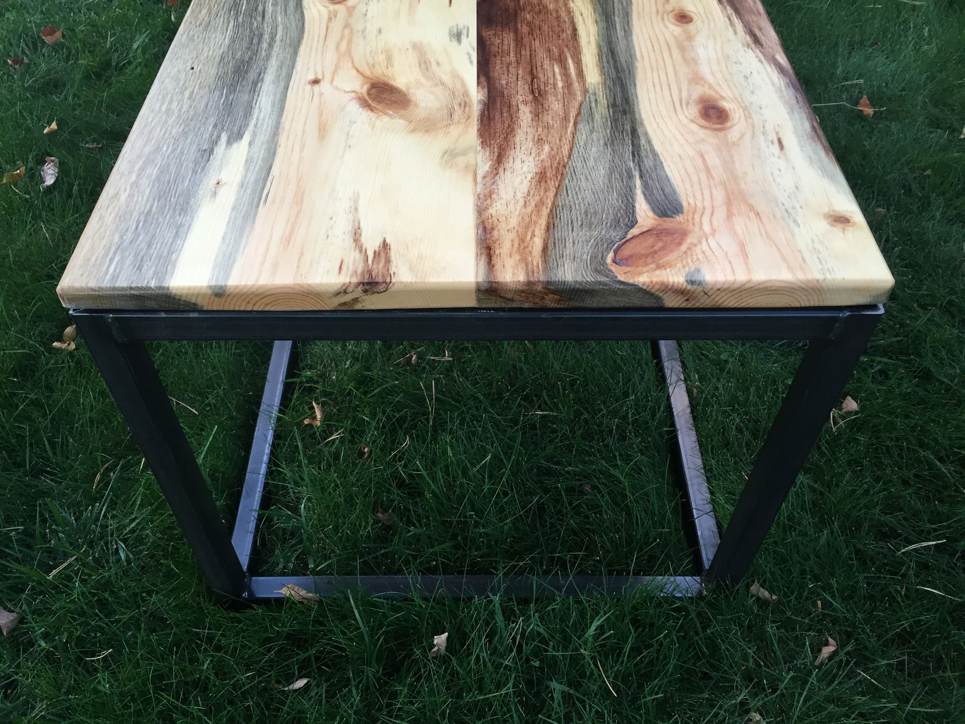 Beetle Kill (Bluestain) Pine Wood Coffee Table - Handmade In Denver 4