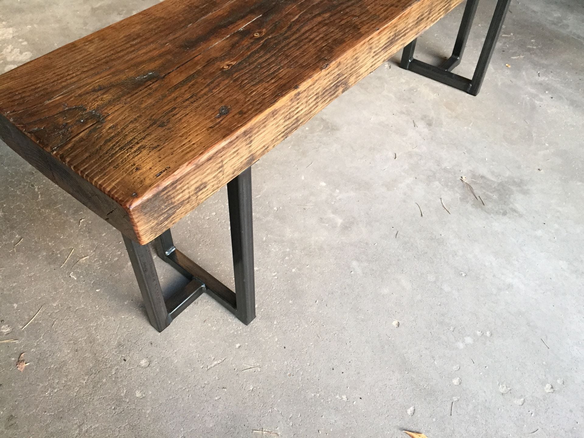 Reclaimed Wood (Pine) Bench - Handmade In Denver 3
