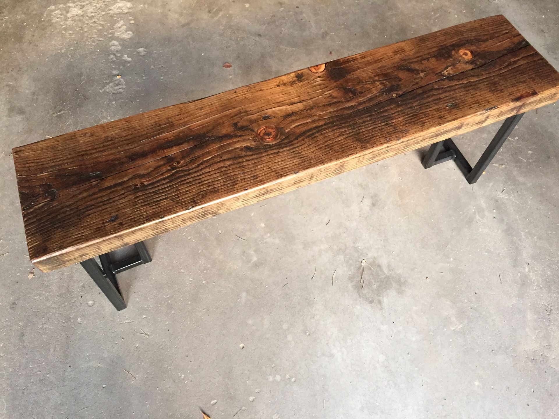 Reclaimed Wood (Pine) Bench - Handmade In Denver 2