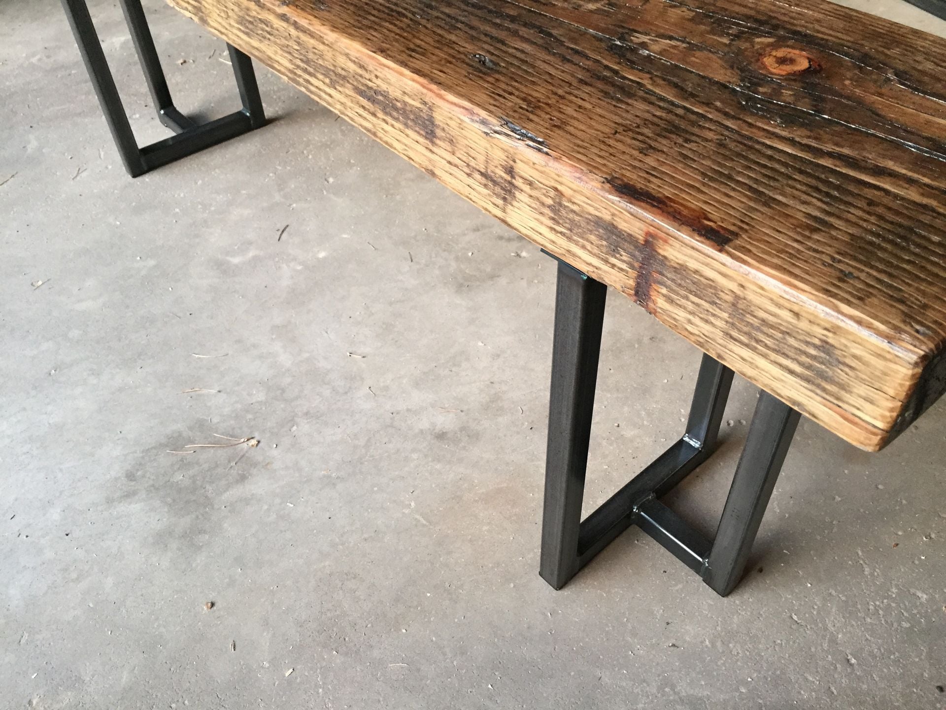 Reclaimed Wood (Pine) Bench - Handmade In Denver 5