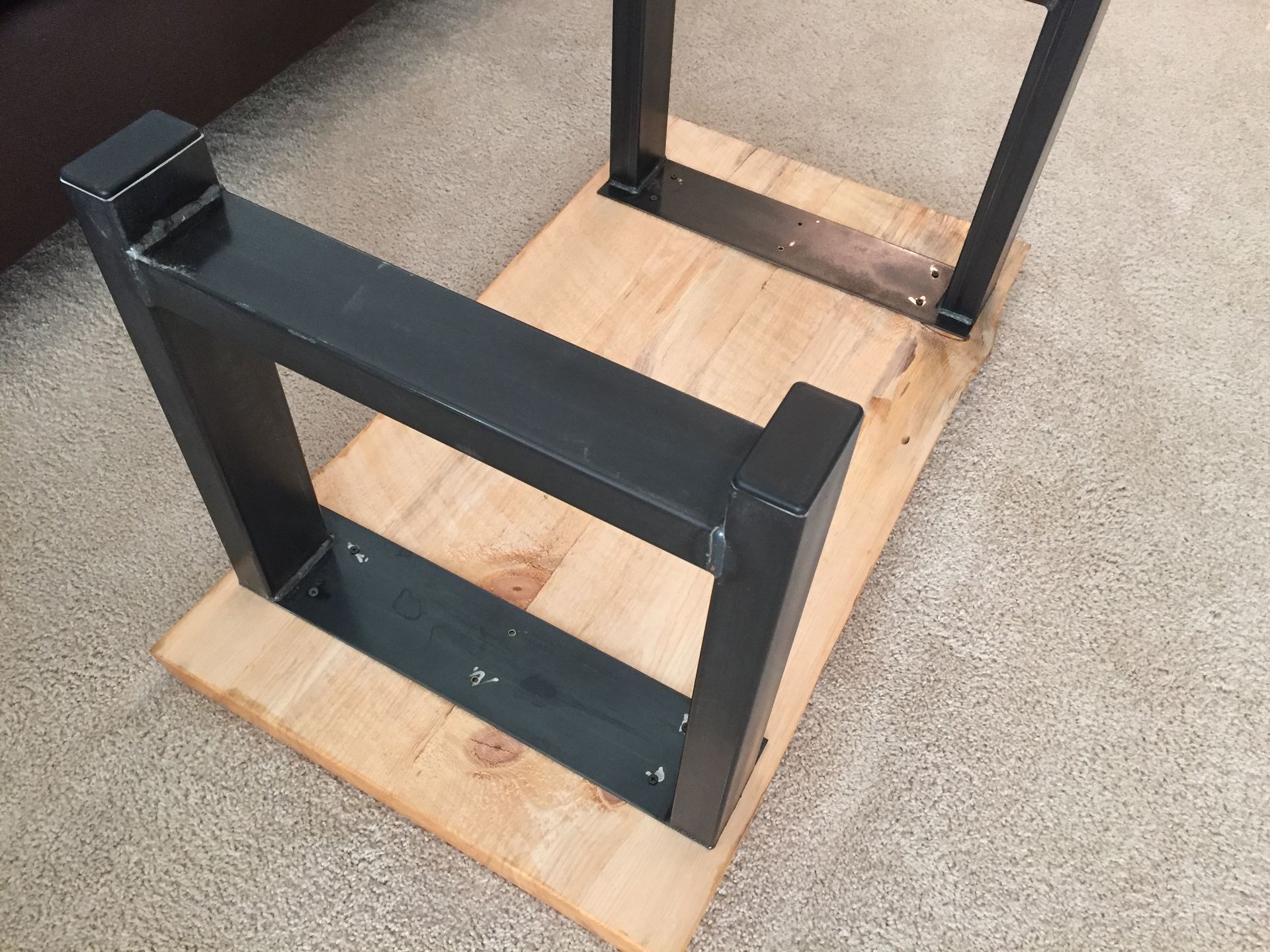 Live Edge Beetle Kill Pine Wood Top Coffee Table W/ Steel Frame - Handmade In Denver 4 