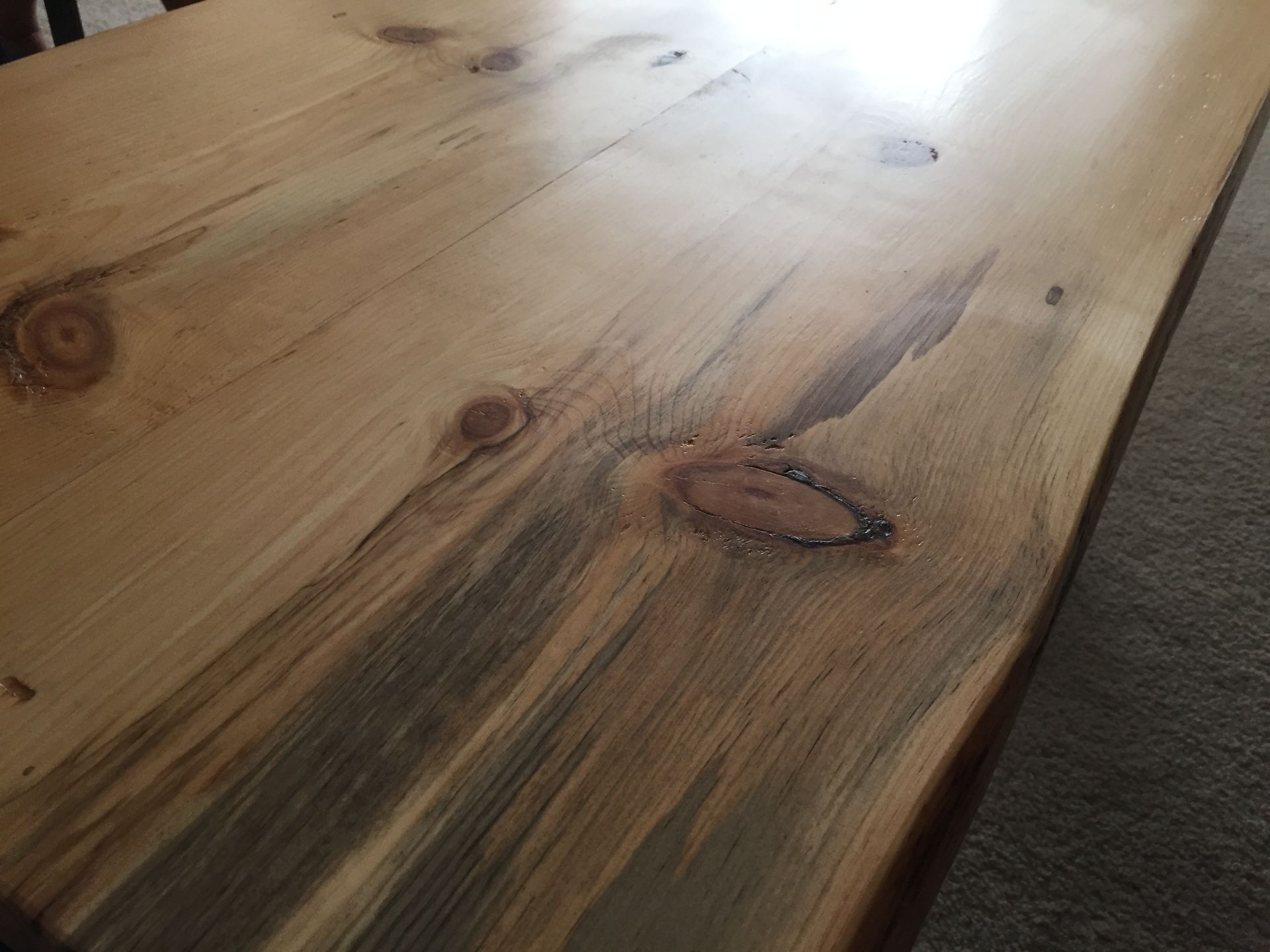 Live Edge Beetle Kill Pine Wood Top Coffee Table W/ Steel Frame - Handmade In Denver 3 
