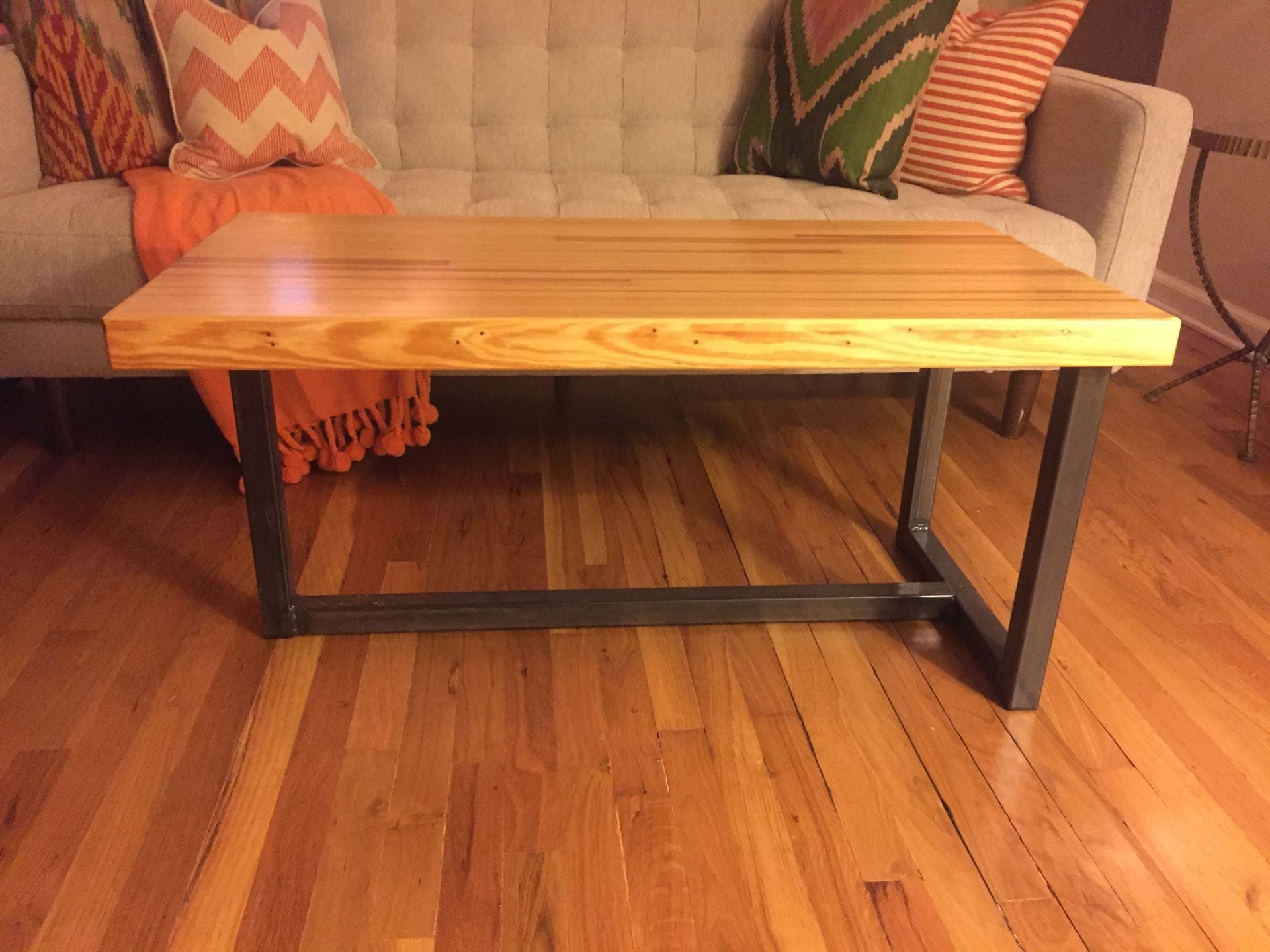 Reclaimed Bowling Alley Coffee Table 2