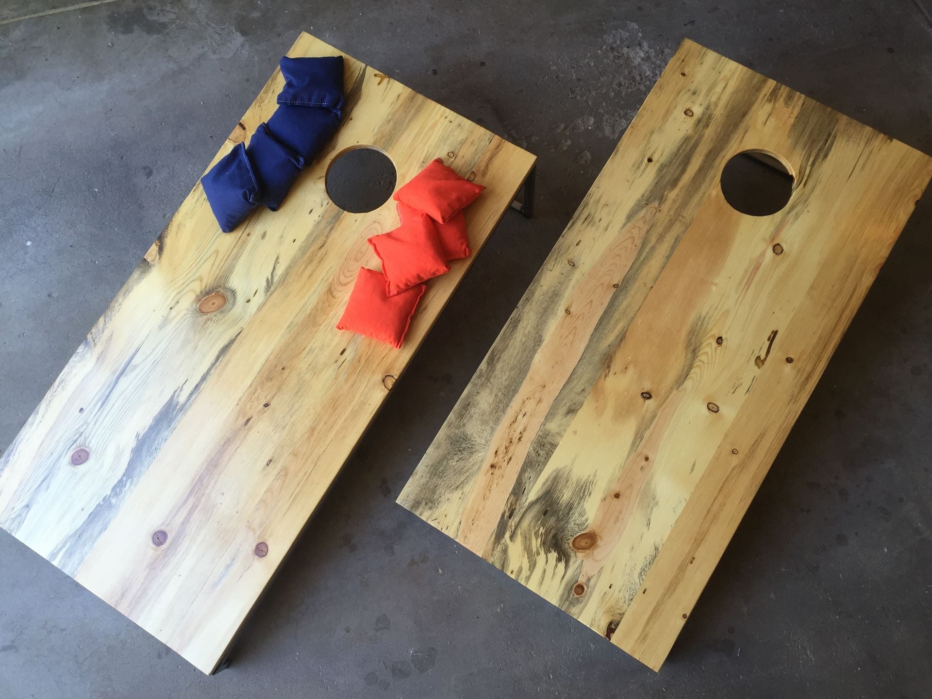 Beetle Kill Pine Cornhole / Bag Boards 2 