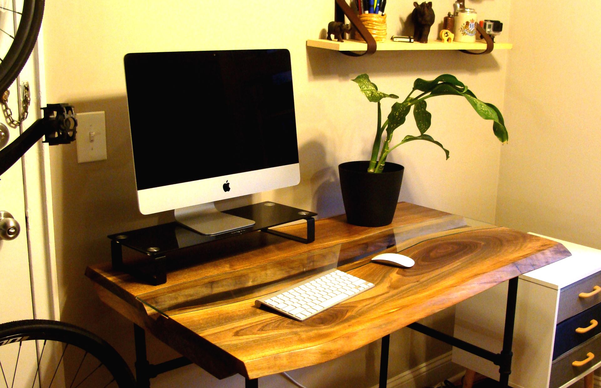 Wood And Glass River Table 4 